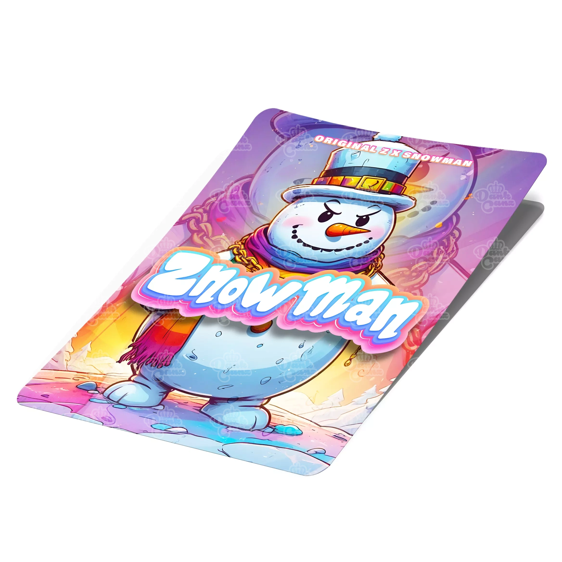 Znowman Mylar Bag Labels - Labels only - DC Packaging Custom Cannabis Packaging