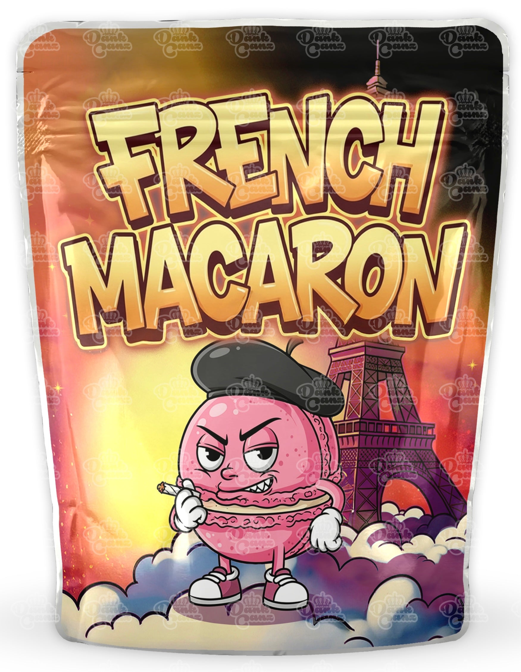 French Macaron Mylar Bags - DC Packaging Custom Cannabis Packaging