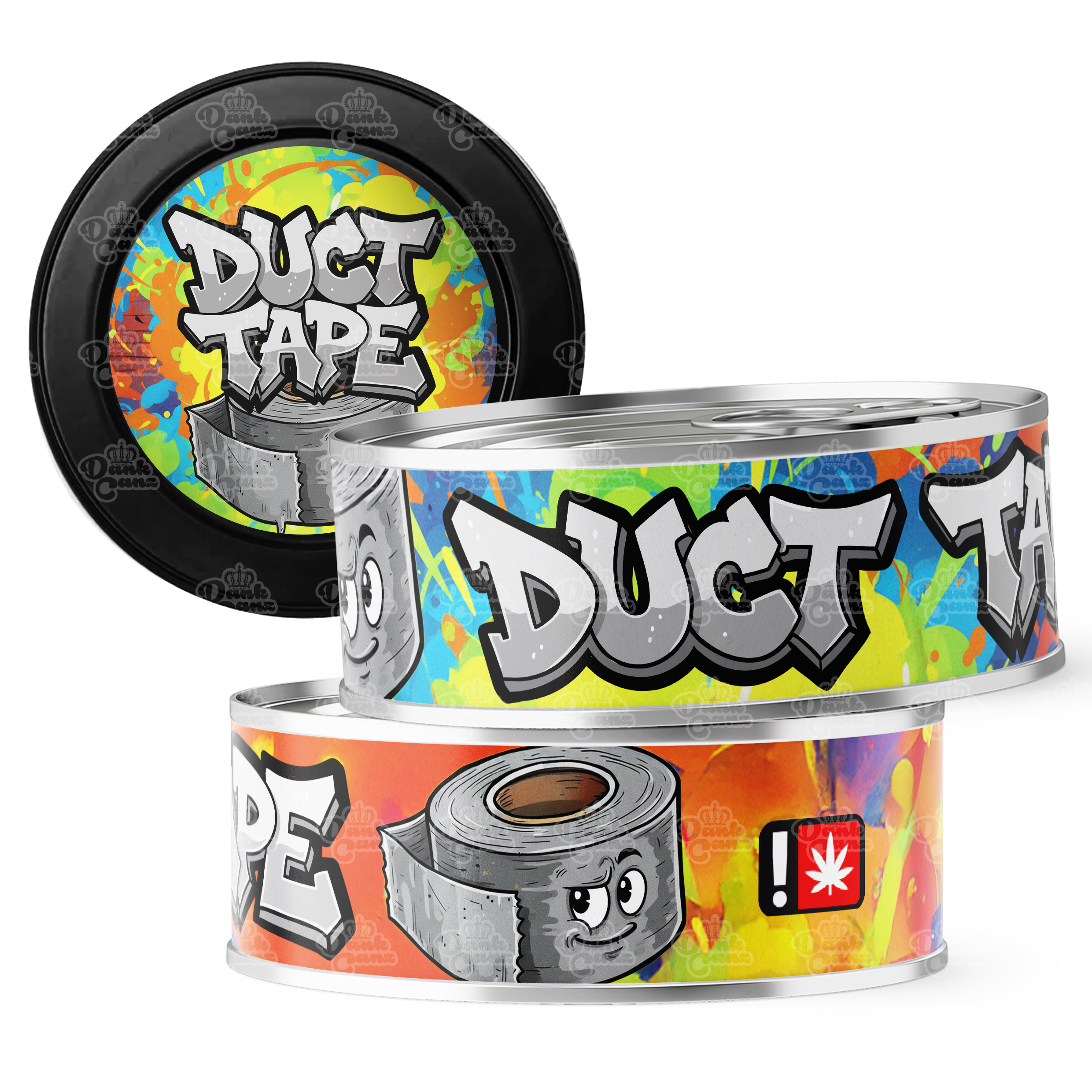 Duct Tape 3.5g Self Seal Tins - DC Packaging Custom Cannabis Packaging
