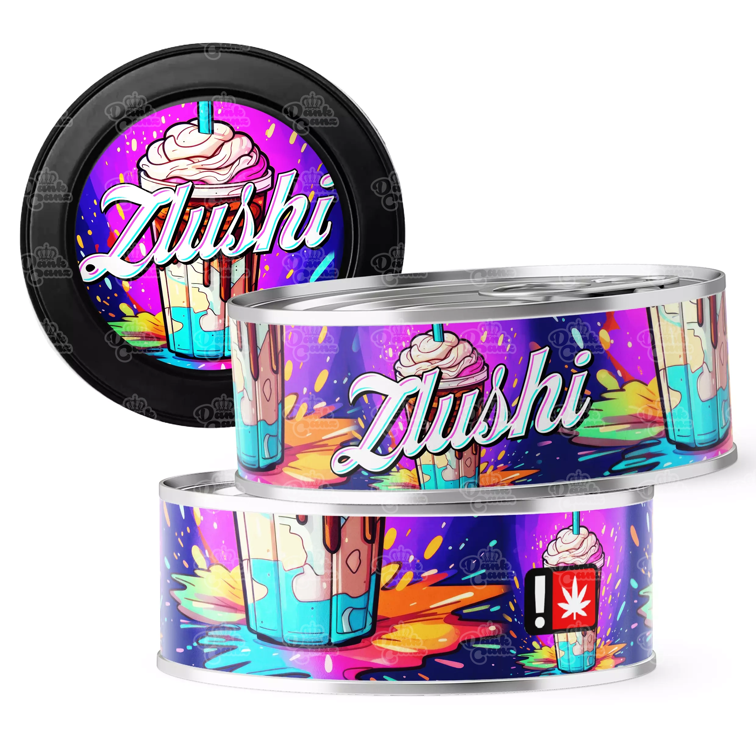 Zlushi 3.5g Self Seal Tins - DC Packaging Custom Cannabis Packaging