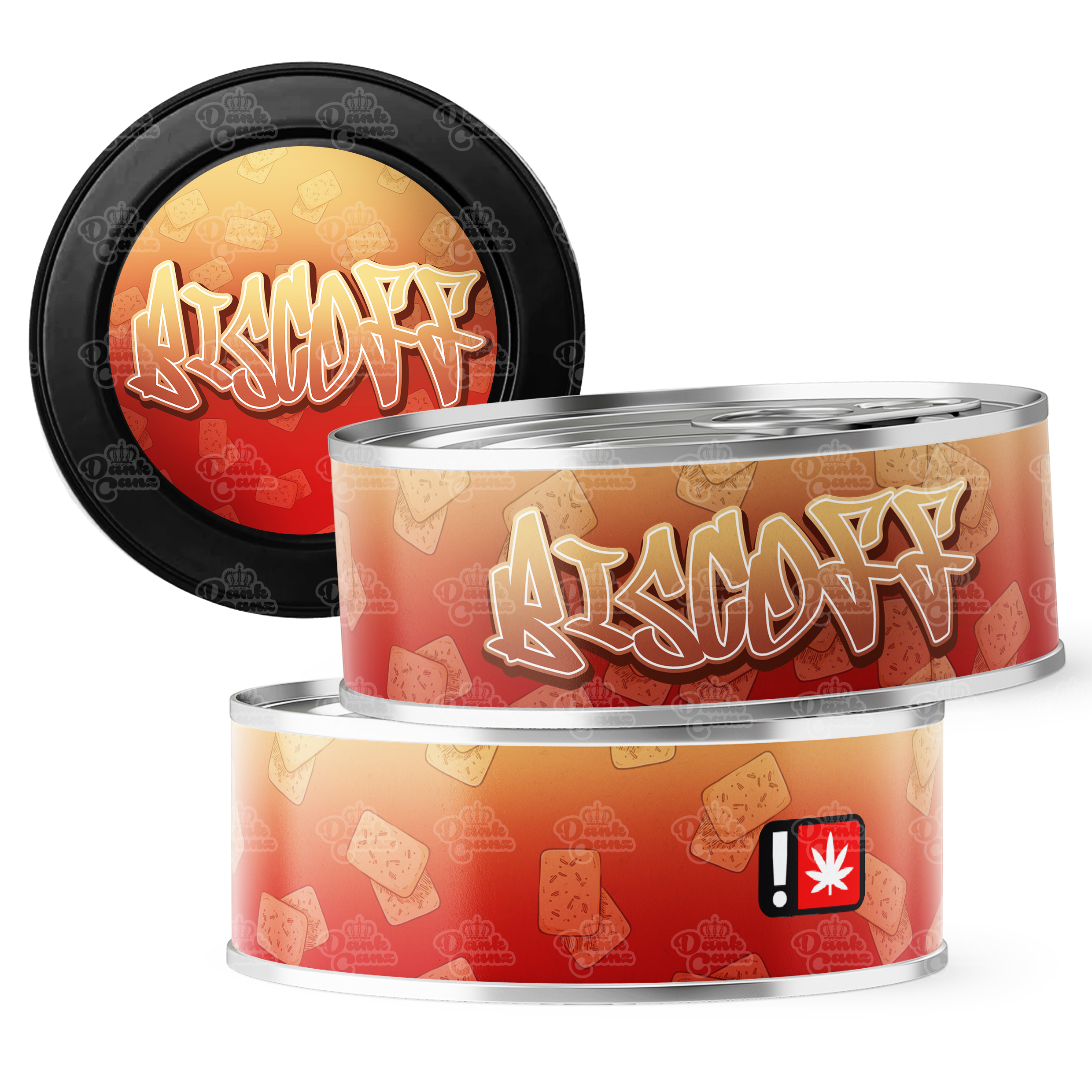 Biscoff 3.5g Self Seal Tins - DC Packaging Custom Cannabis Packaging