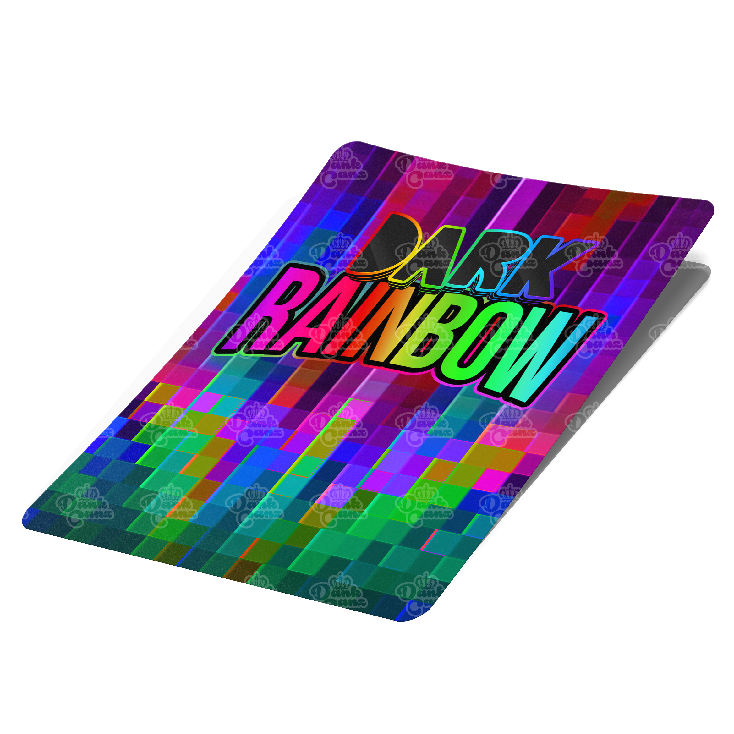 Dark Rainbow Mylar Bag Labels - Labels only - DC Packaging Custom Cannabis Packaging