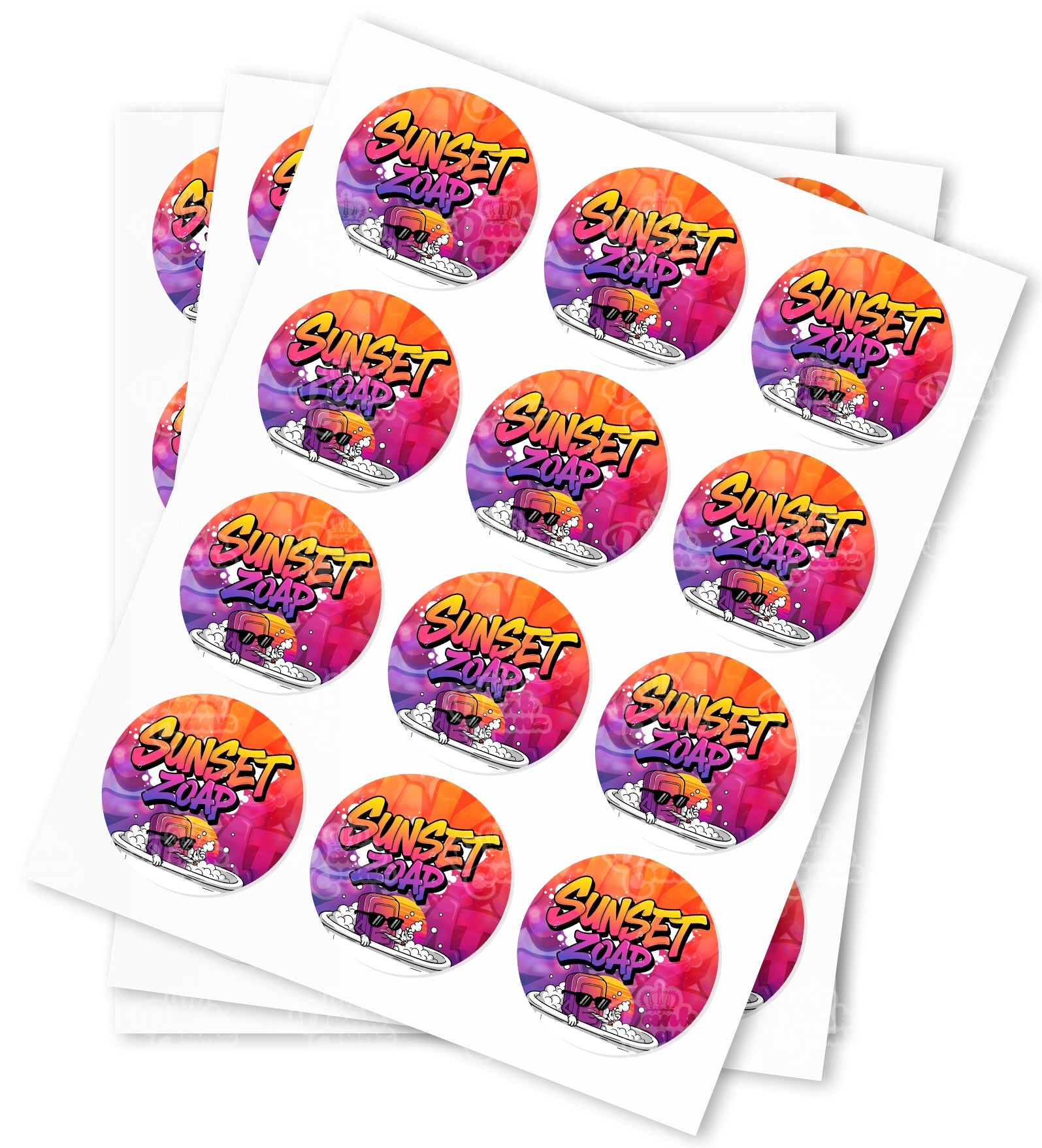 Sunset Zoap Strain Stickers - DC Packaging Custom Cannabis Packaging