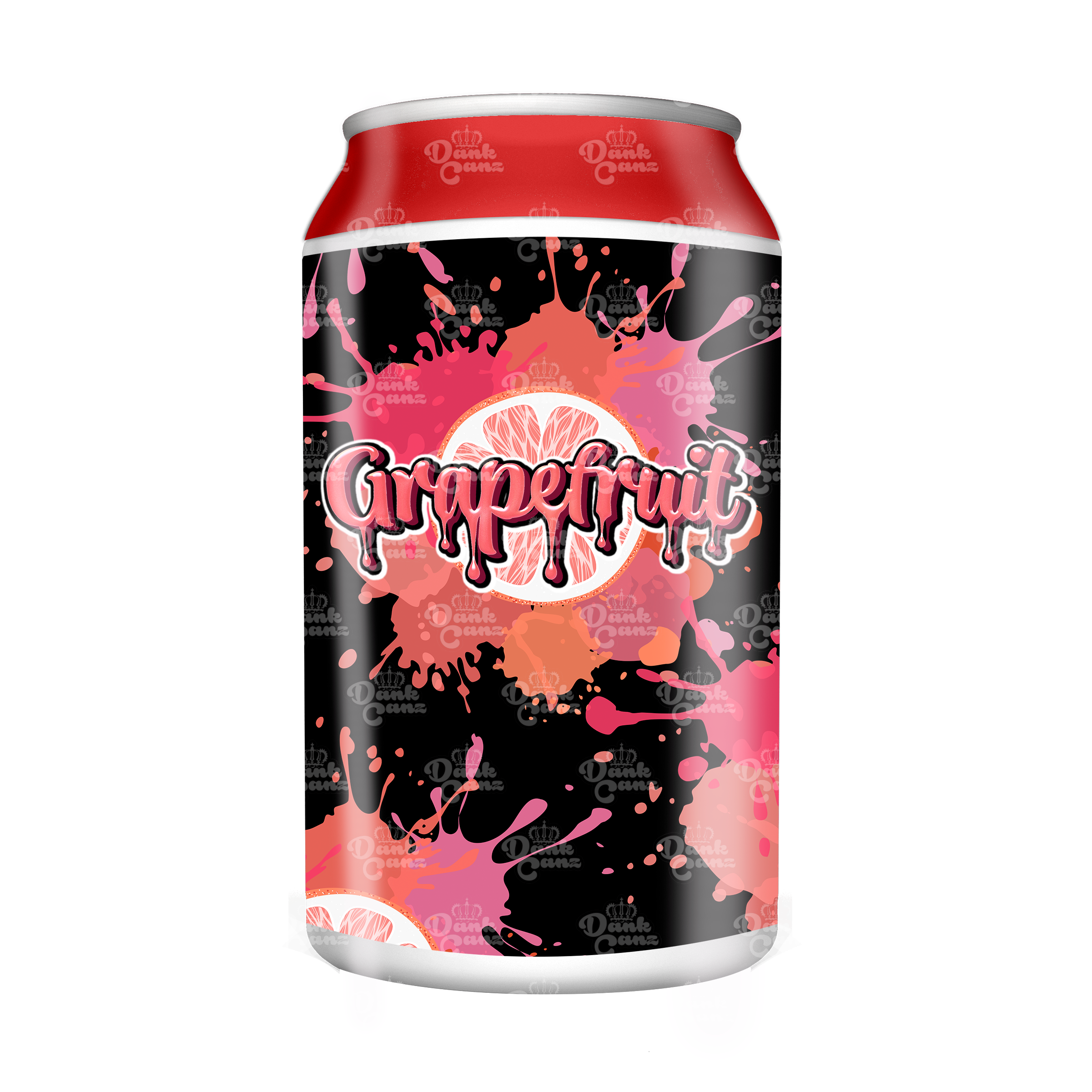 Grapefruit 3.5g Plastic Soda Cans - DC Packaging Custom Cannabis Packaging