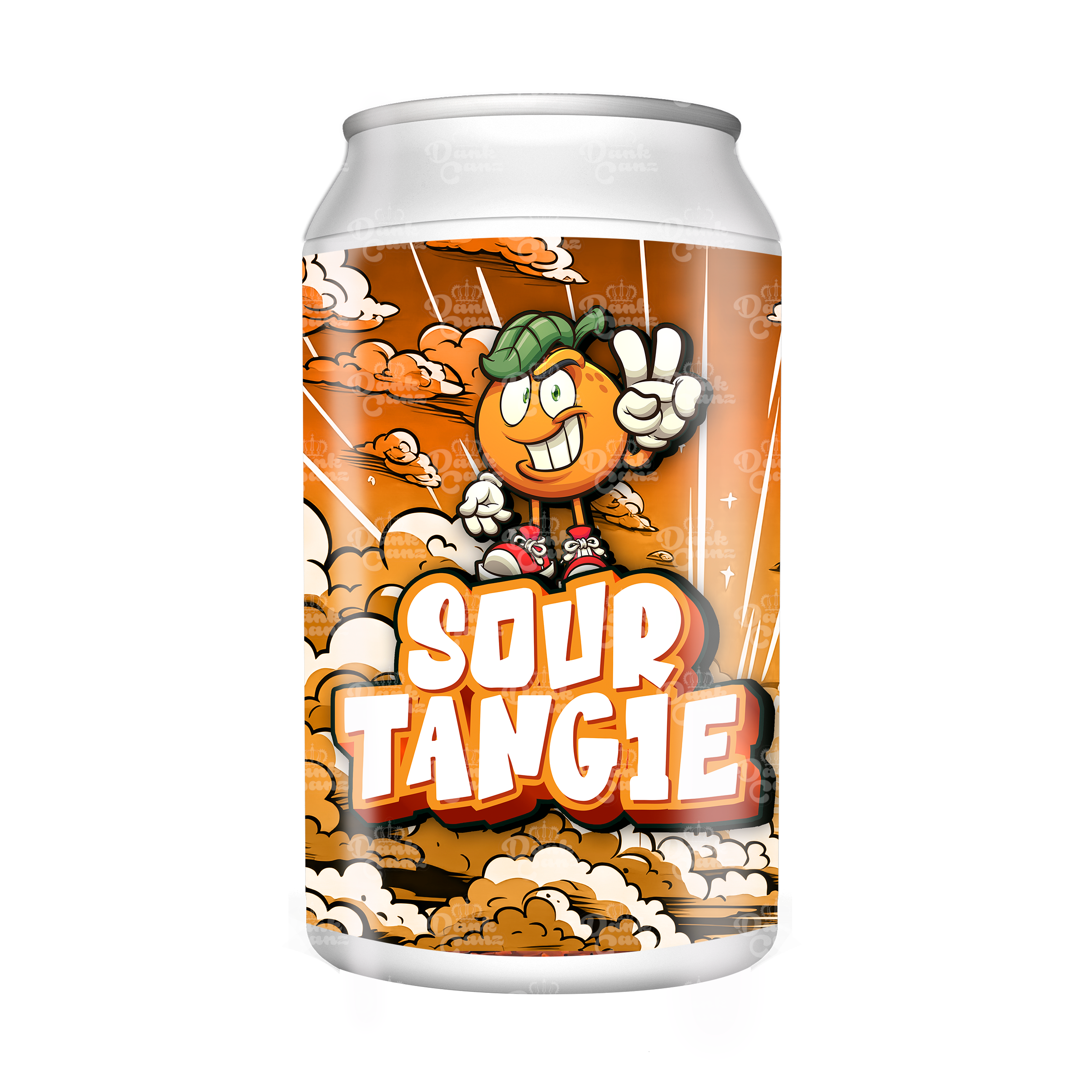 Sour Tangie 3.5g Plastic Soda Cans - DC Packaging Custom Cannabis Packaging