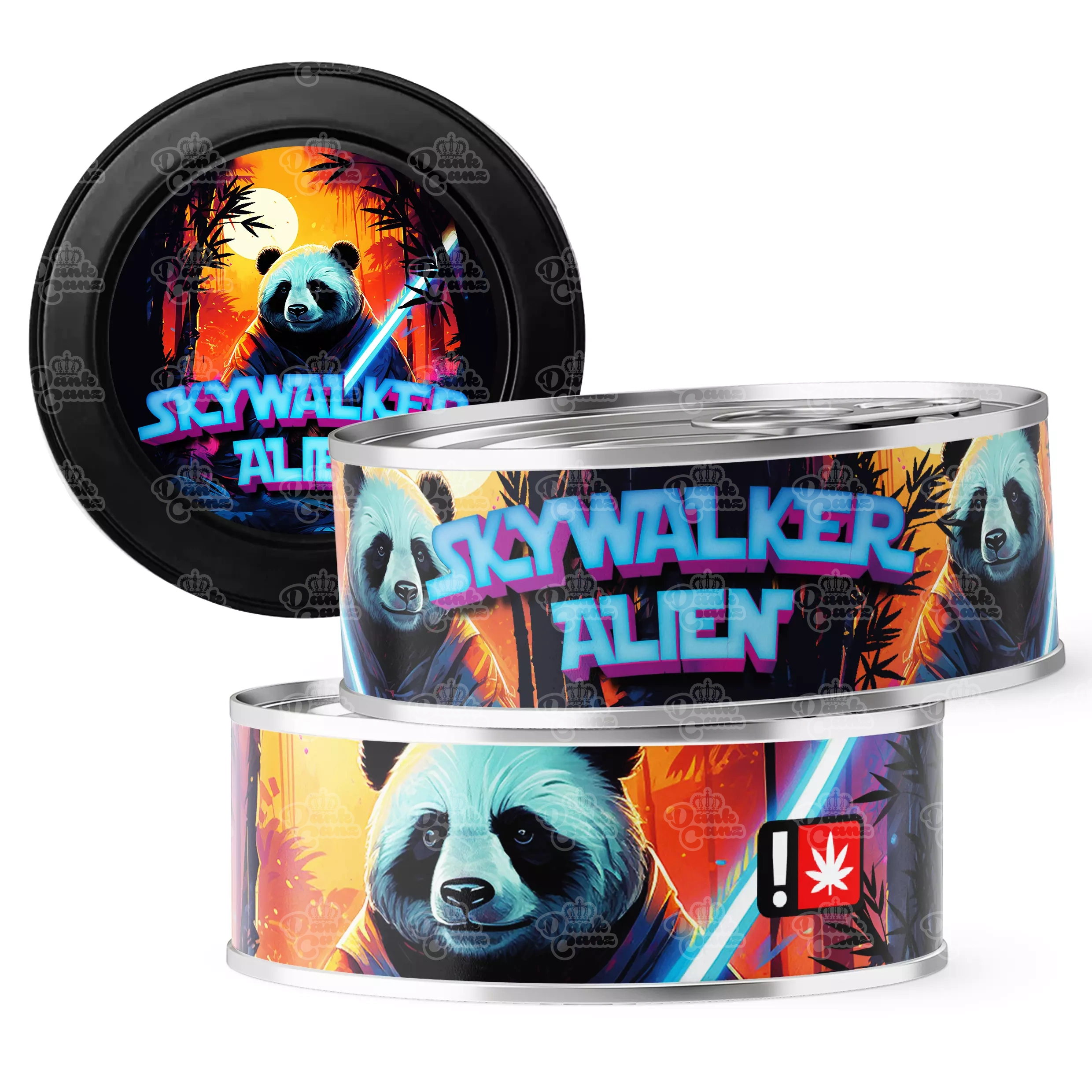Skywalker Alien 3.5g Self Seal Tins - DC Packaging Custom Cannabis Packaging