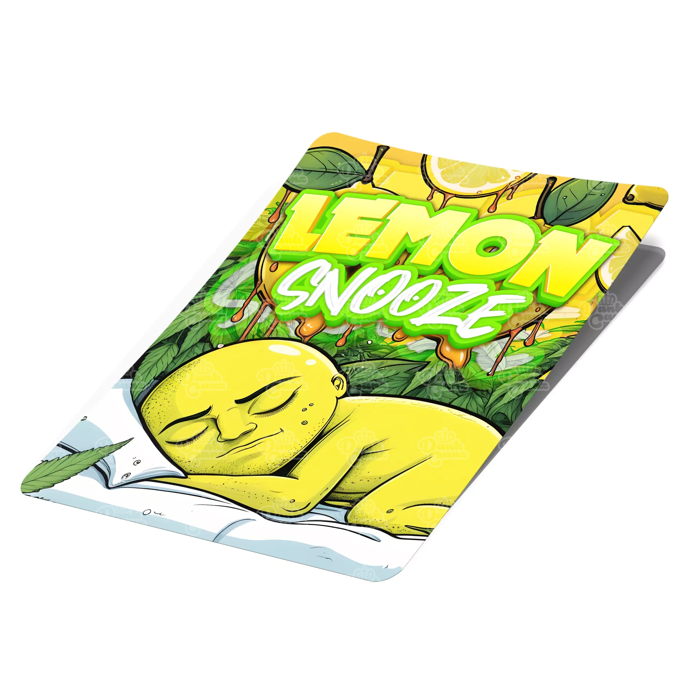 Lemon Snooze Mylar Bag Labels - Labels only - DC Packaging Custom Cannabis Packaging