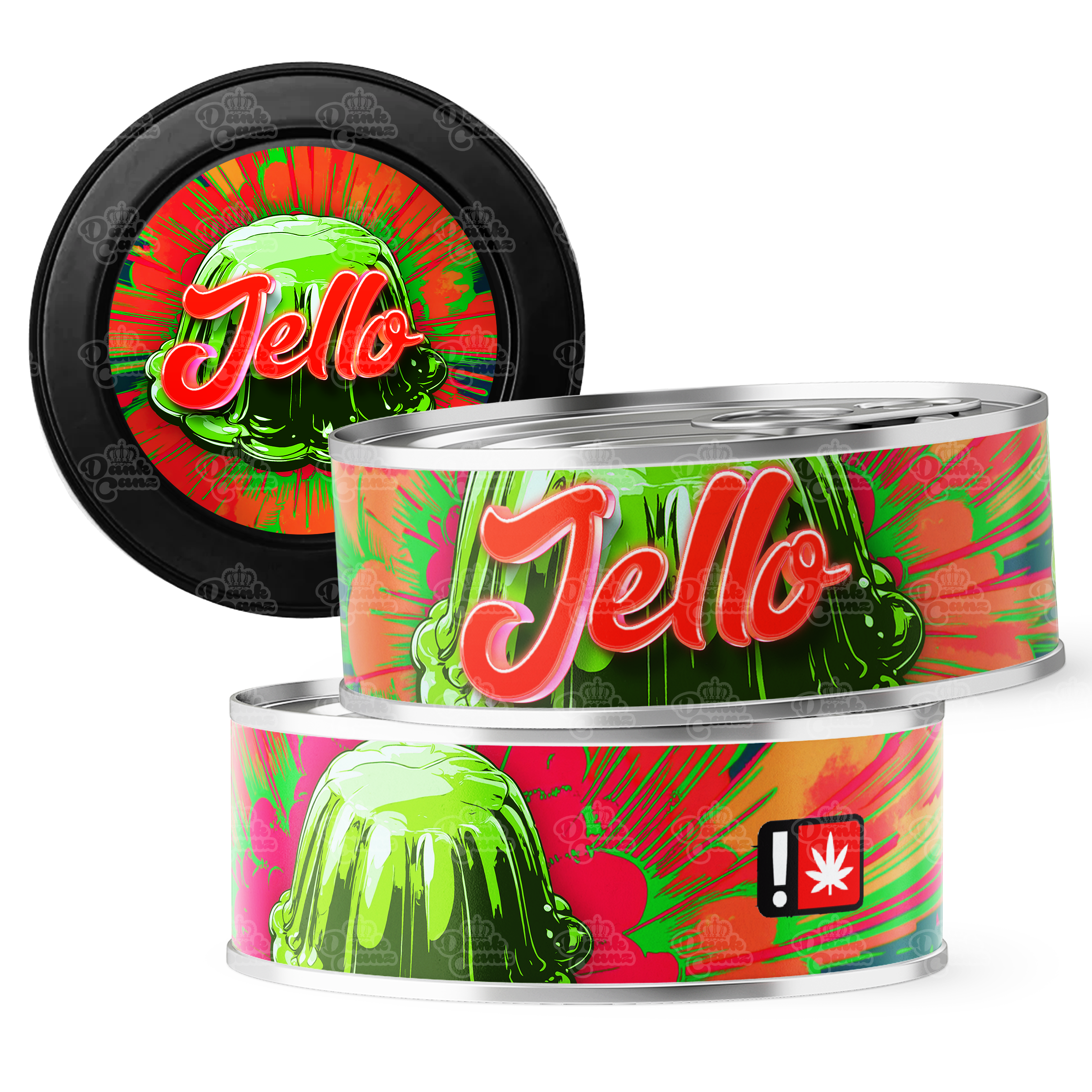 Jello 3.5g Self Seal Tins - DC Packaging Custom Cannabis Packaging