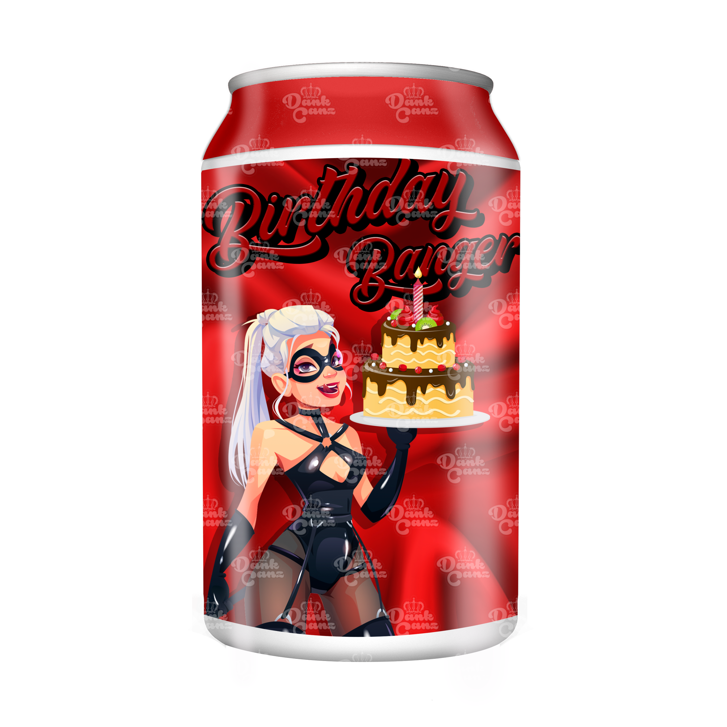 Birthday Banger 3.5g Plastic Soda Cans - DC Packaging Custom Cannabis Packaging