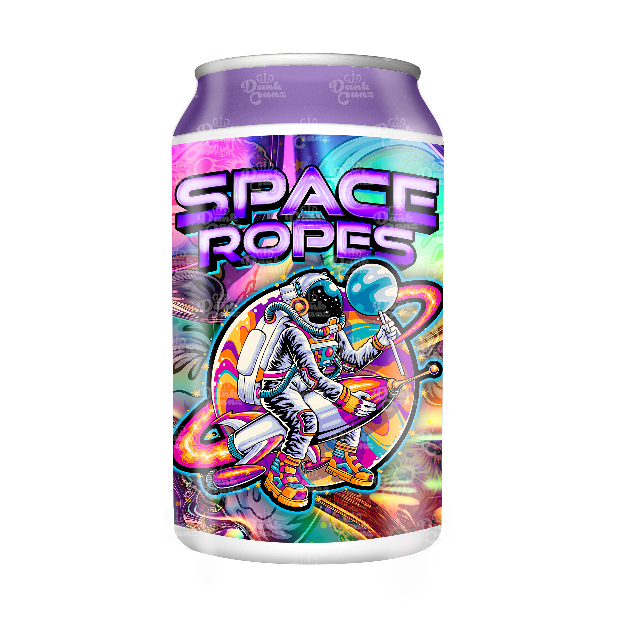 Space Ropes 3.5g Plastic Soda Cans - DC Packaging Custom Cannabis Packaging