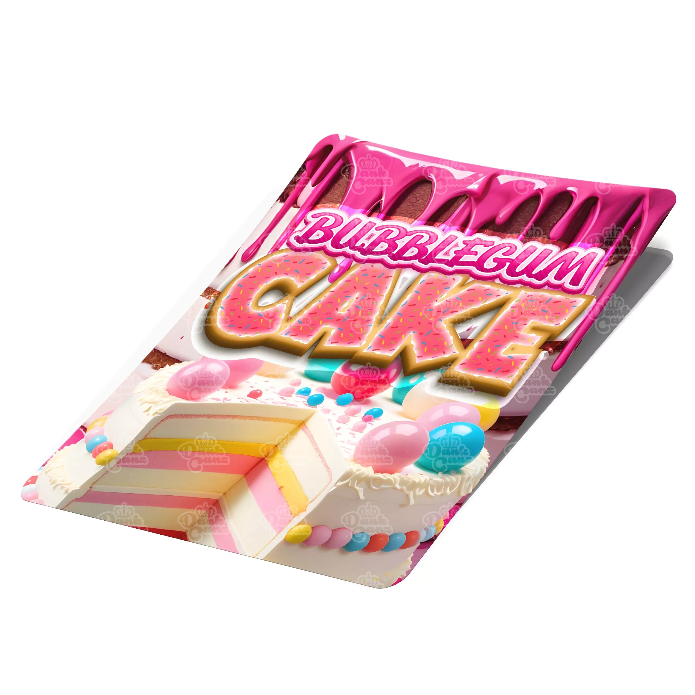 Bubblegum Cake Mylar Bag Labels - Labels only - DC Packaging Custom Cannabis Packaging