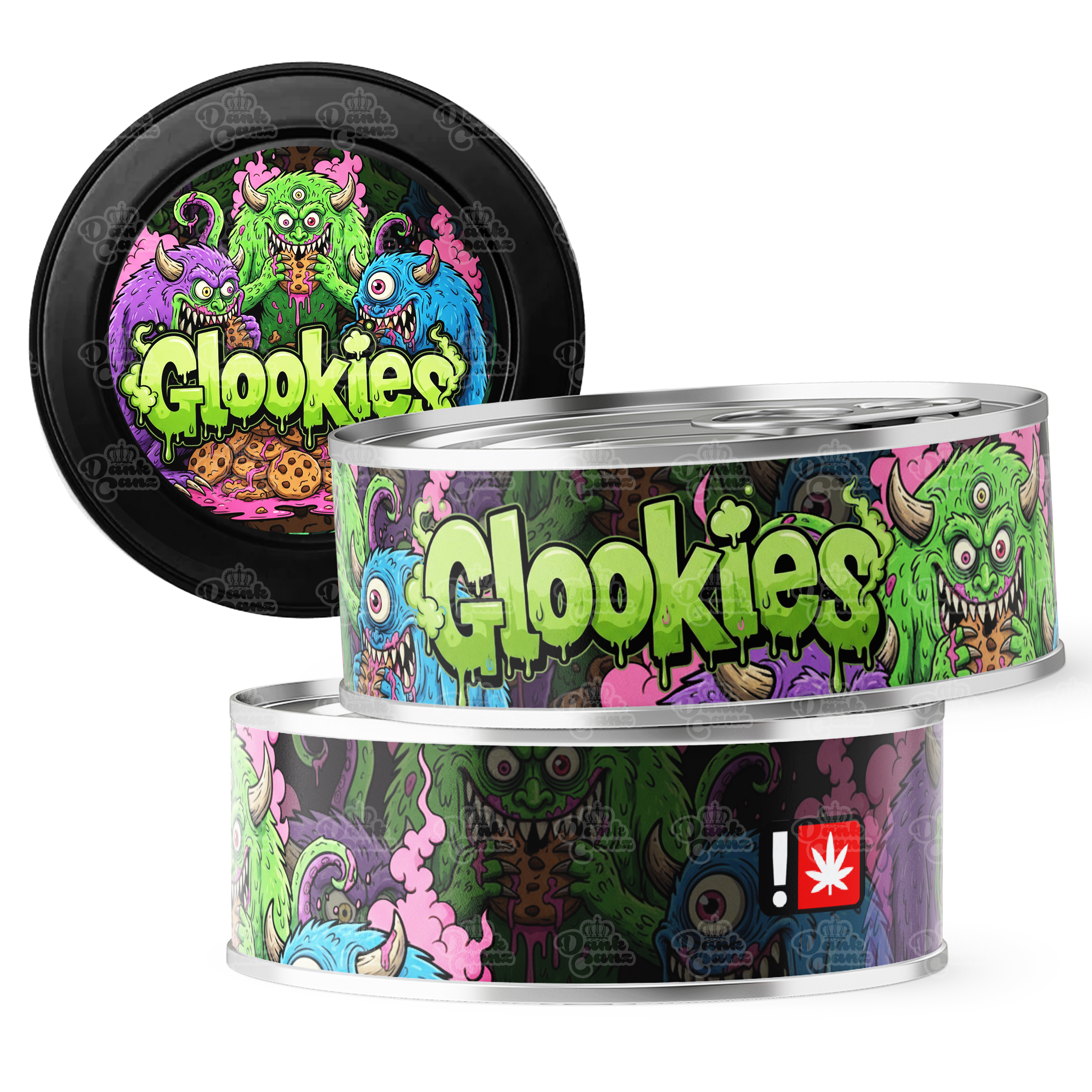 Glookies 3.5g Self Seal Tins - DC Packaging Custom Cannabis Packaging