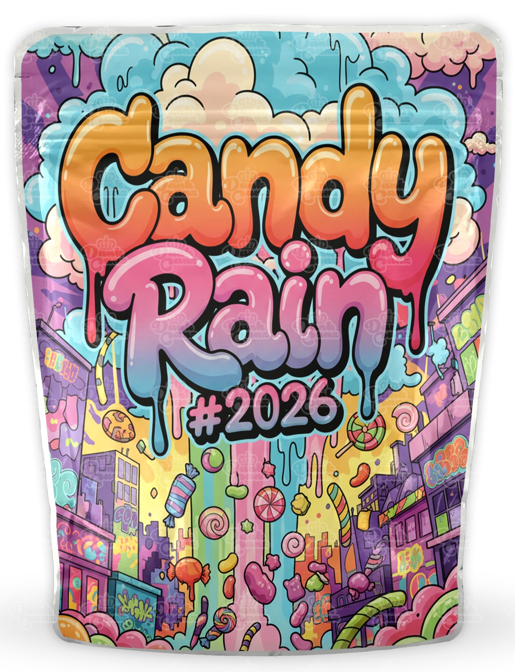 Candy Rain 2026 Mylar Bags - DC Packaging Custom Cannabis Packaging