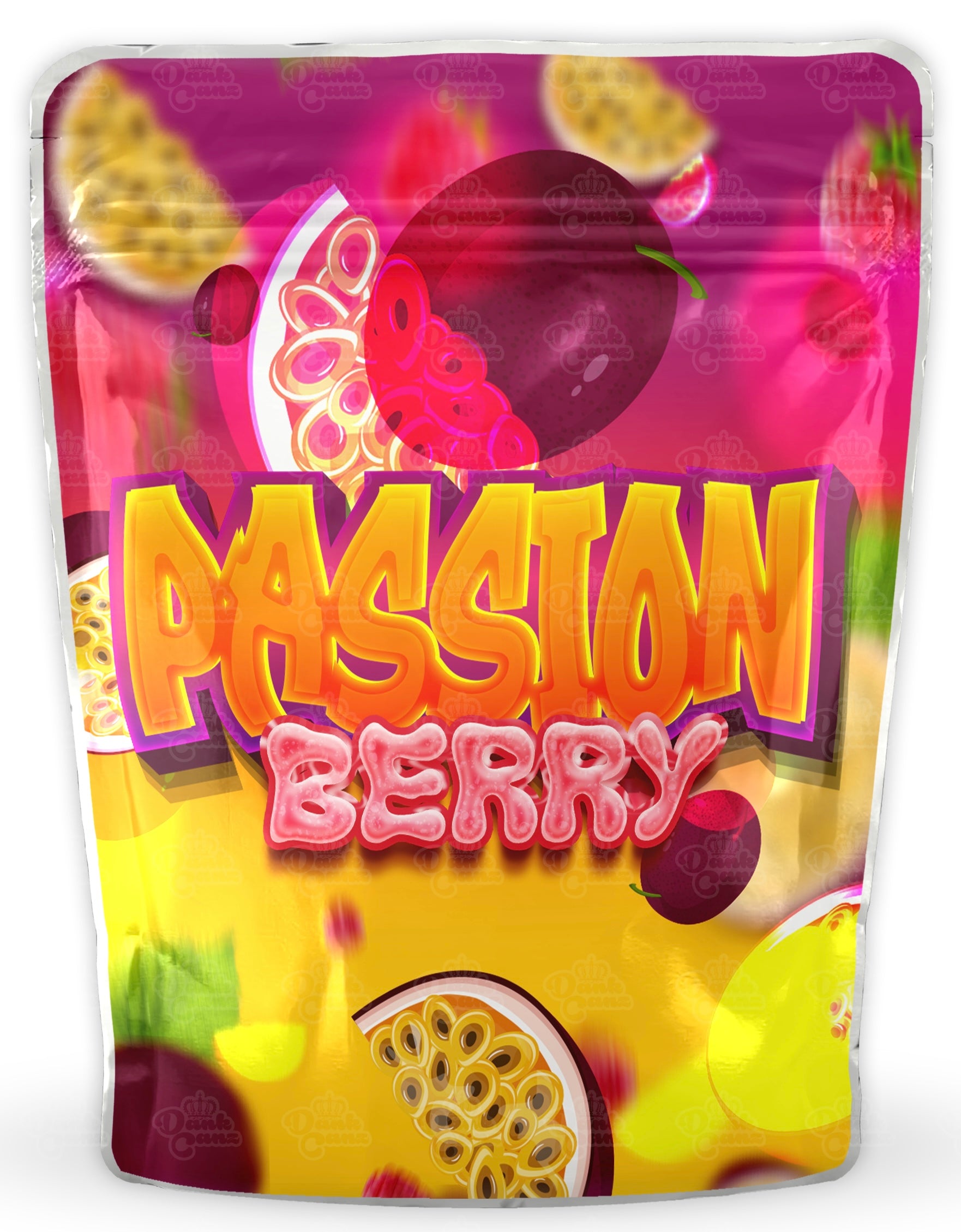 Passion Berry Mylar Bags - DC Packaging Custom Cannabis Packaging