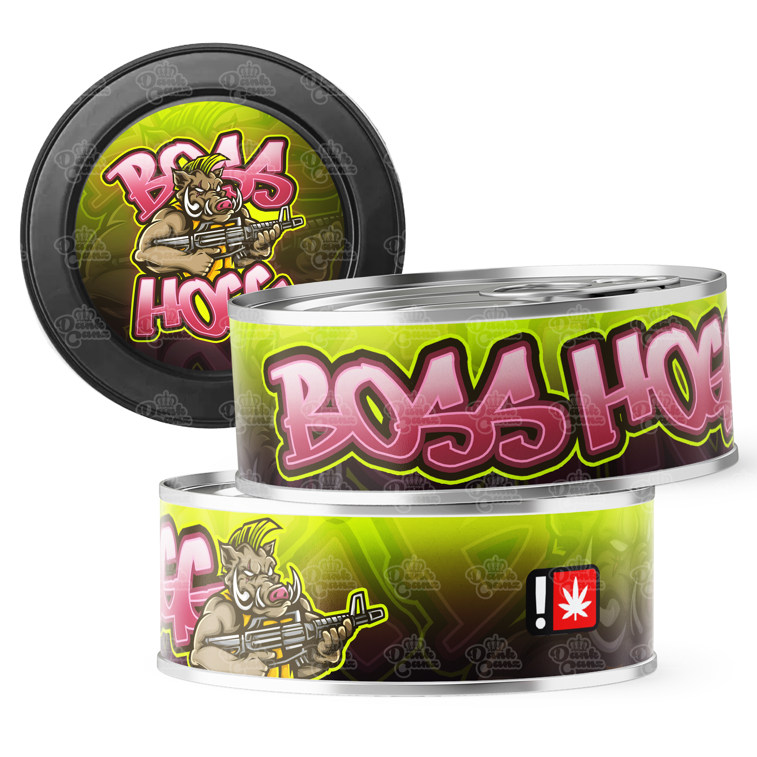 Boss Hogg 3.5g Self Seal Tins - DC Packaging Custom Cannabis Packaging