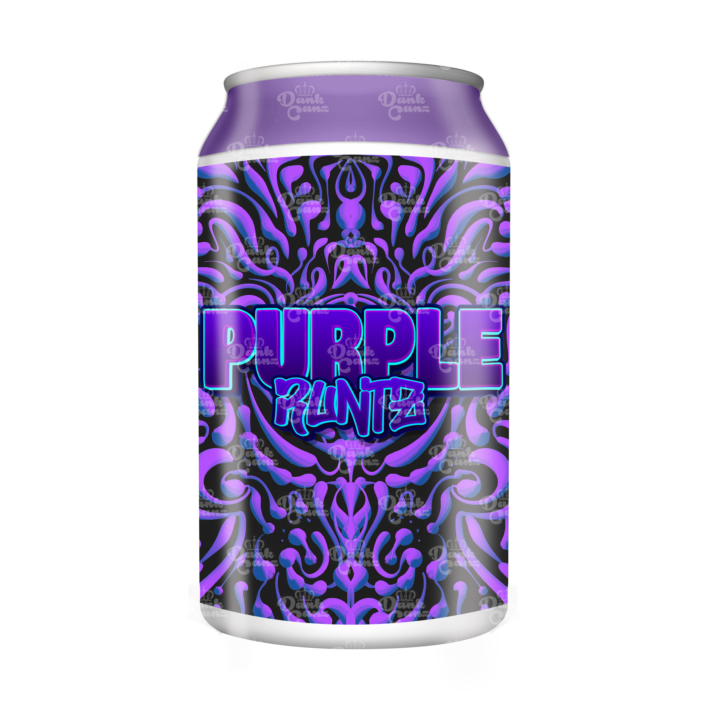 Purple Runtz 3.5g Plastic Soda Cans - DC Packaging Custom Cannabis Packaging