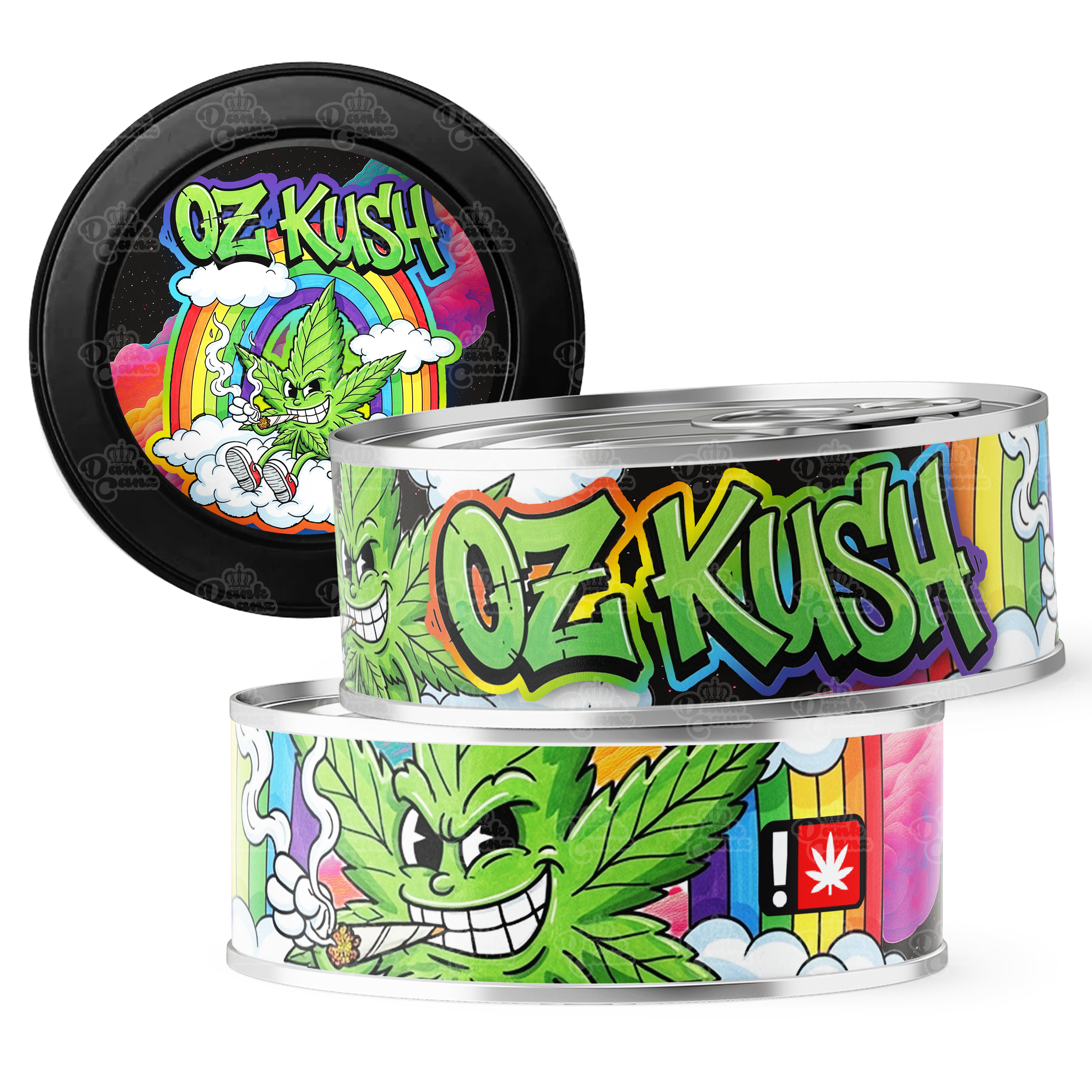 Oz Kush 3.5g Self Seal Tins - DC Packaging Custom Cannabis Packaging