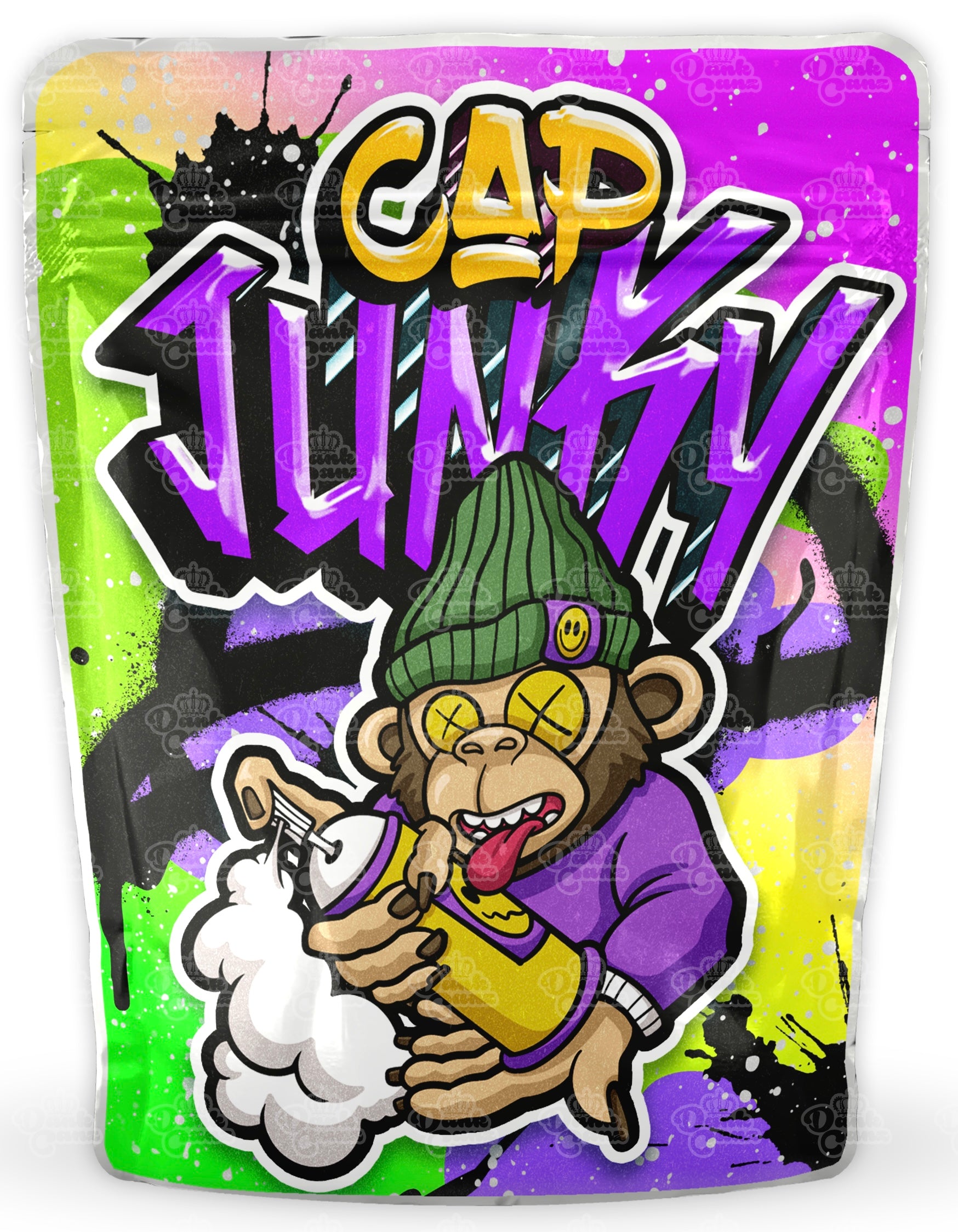Cap Junky Mylar Bags - DC Packaging Custom Cannabis Packaging