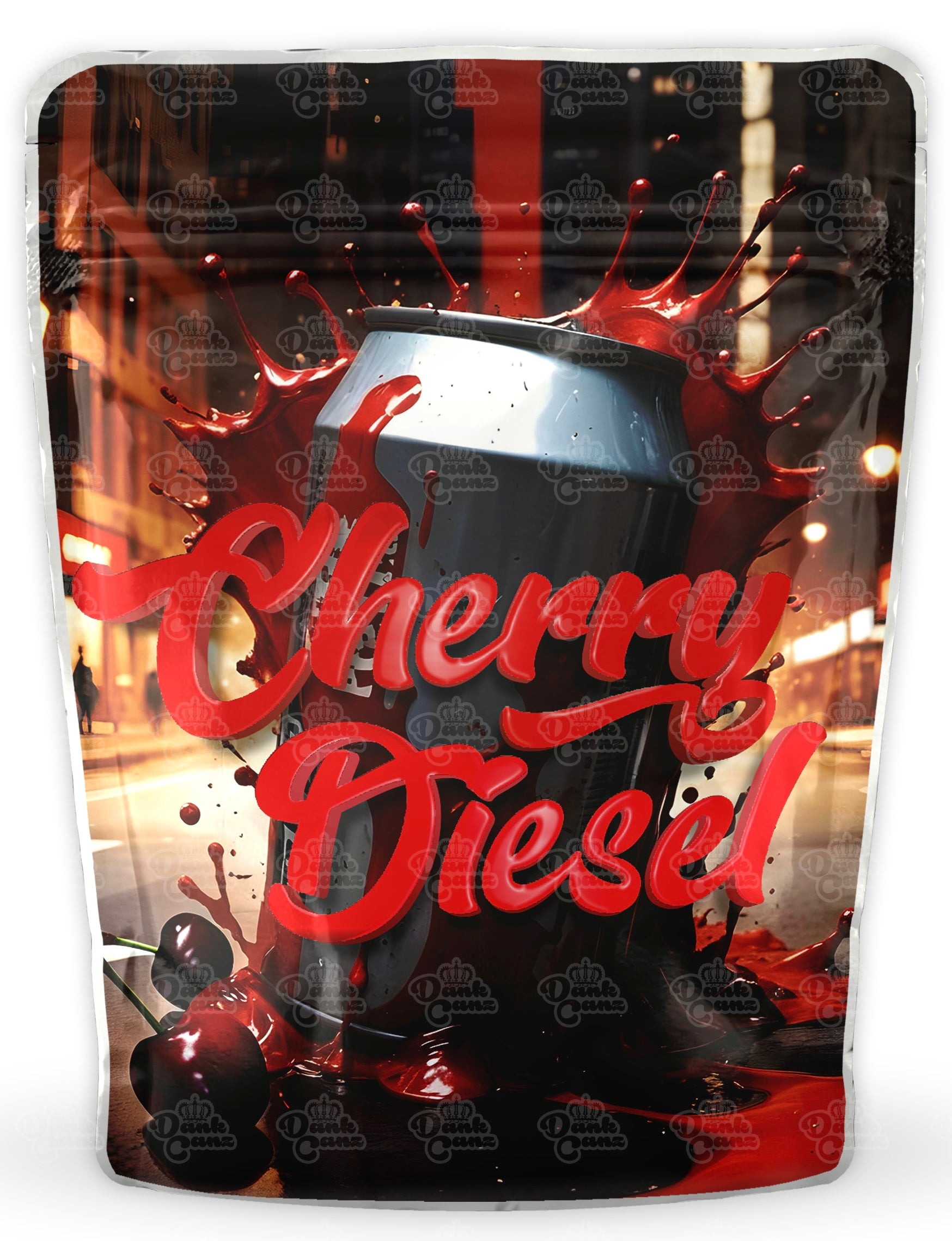 Cherry Diesel Mylar Bags - DC Packaging Custom Cannabis Packaging