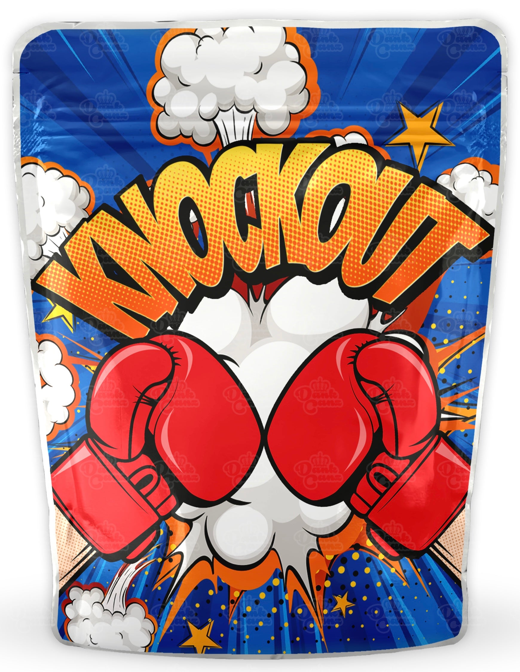 Knockout Mylar Bags - DC Packaging Custom Cannabis Packaging