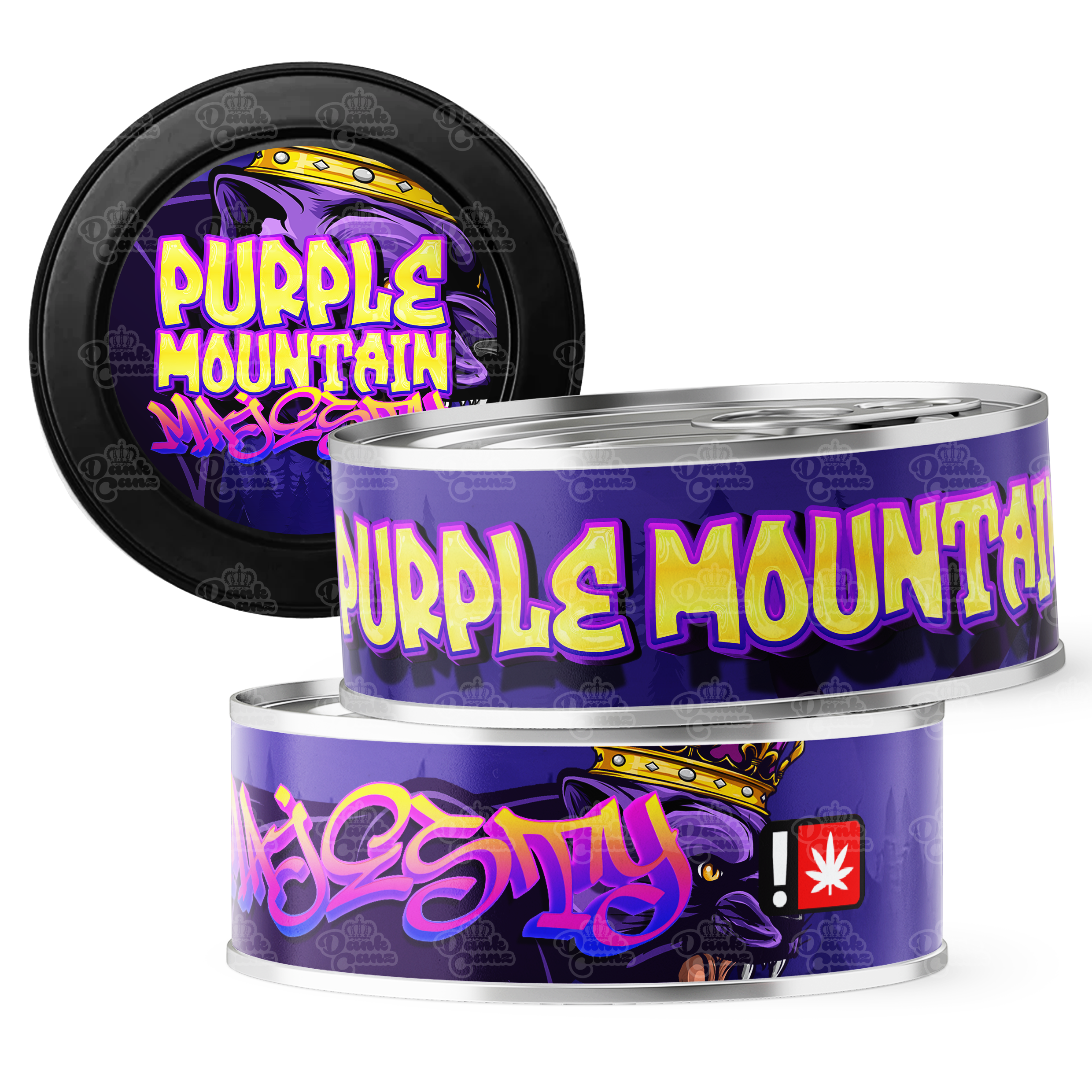 Purple Mountain Majesty 3.5g Self Seal Tins - DC Packaging Custom Cannabis Packaging