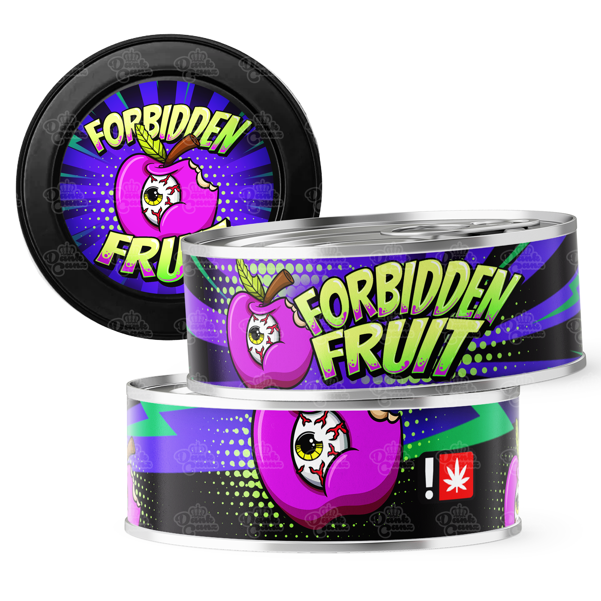Forbidden Fruit 3.5g Self Seal Tins - DC Packaging Custom Cannabis Packaging
