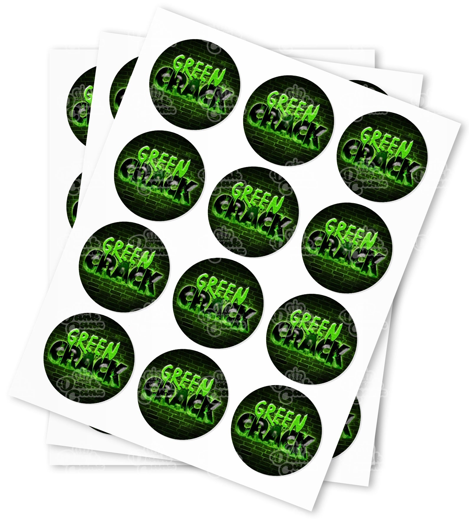 Green Crack Stickers - DC Packaging Custom Cannabis Packaging