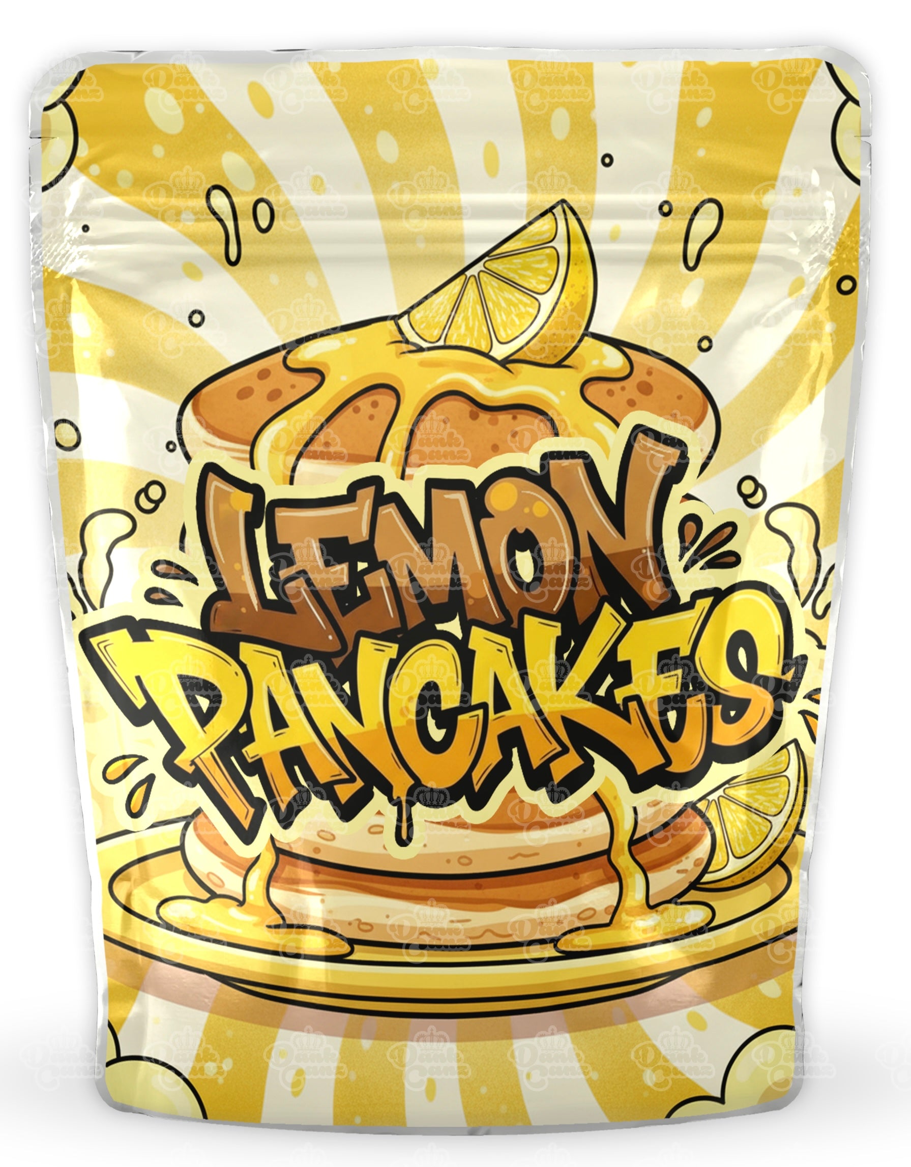 Lemon Pancakes Mylar Bags - DC Packaging Custom Cannabis Packaging