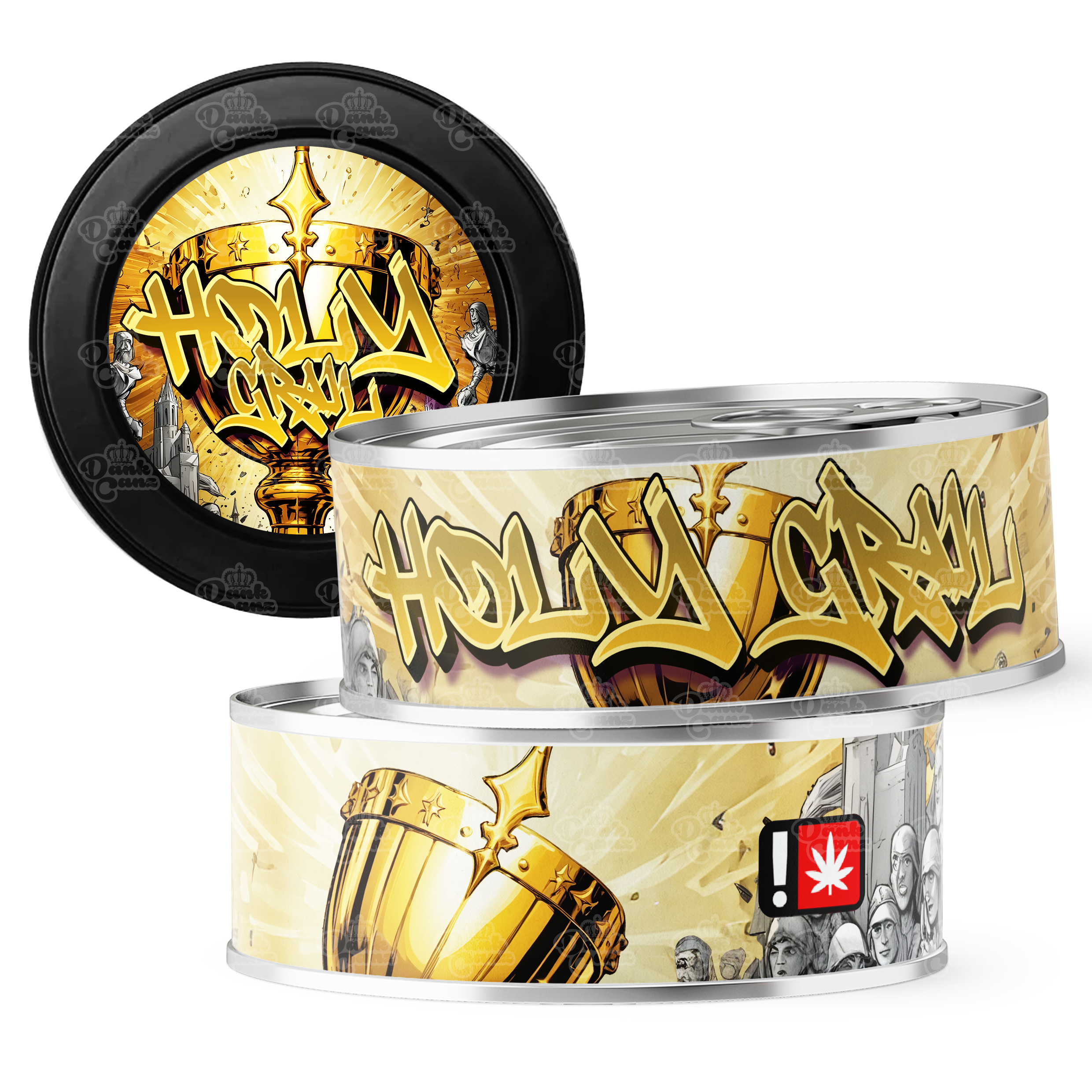 Holy Grail OG 3.5g Self Seal Tins - DC Packaging Custom Cannabis Packaging