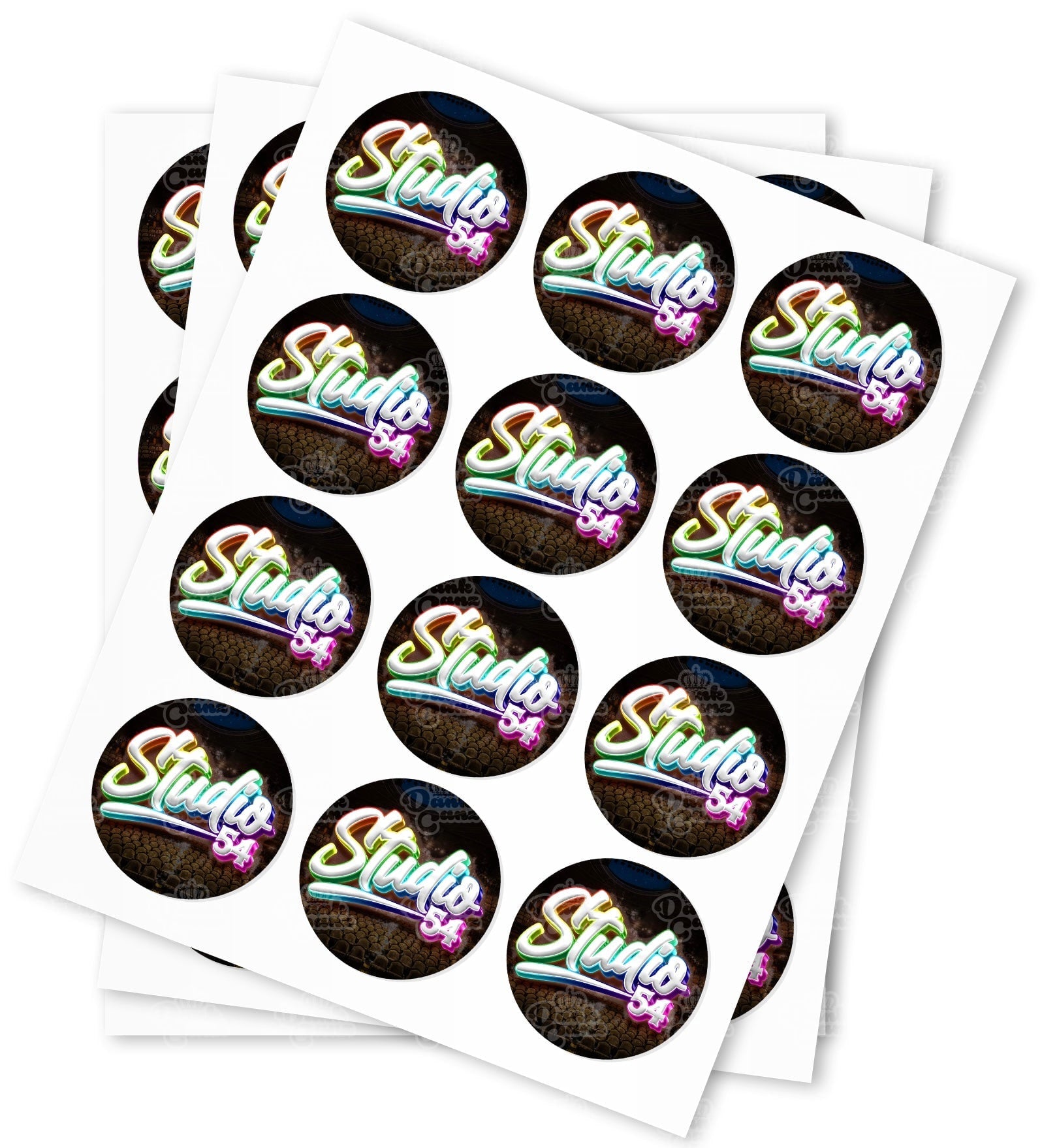Studio 54 Strain Stickers - DC Packaging Custom Cannabis Packaging