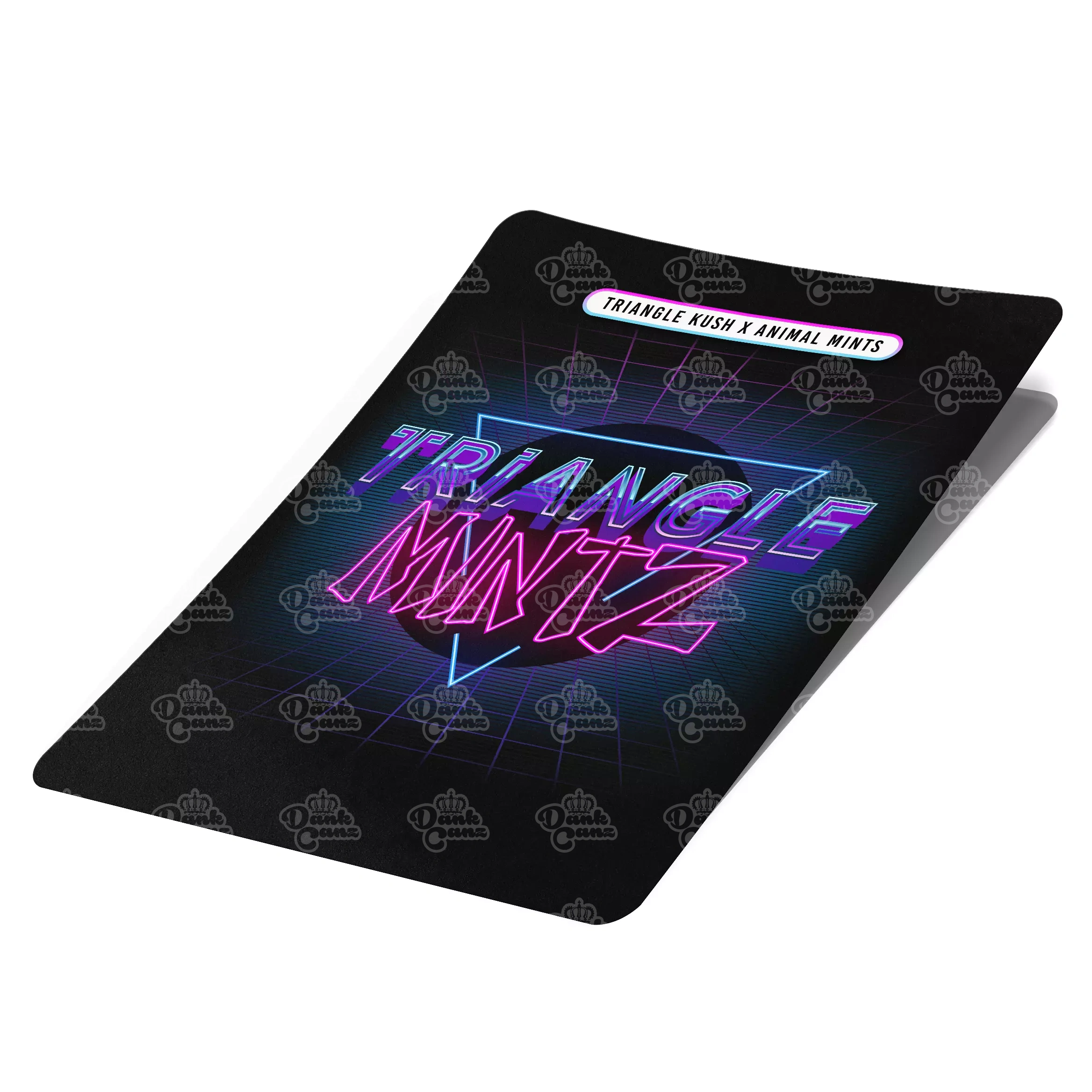 Triangle Mintz Mylar Bag Labels - Labels only - DC Packaging Custom Cannabis Packaging
