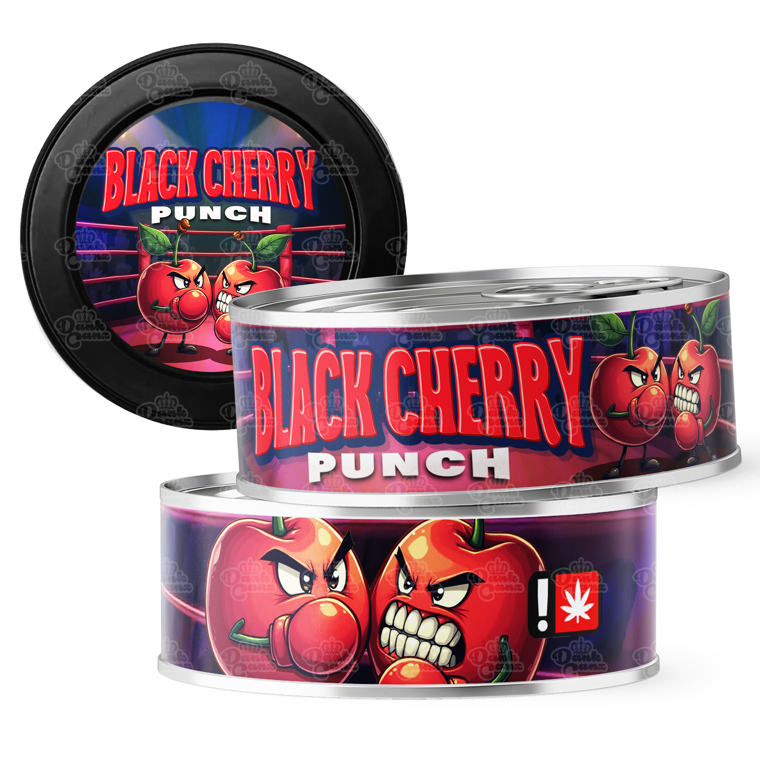 Black Cherry Punch 3.5g Self Seal Tins - DC Packaging Custom Cannabis Packaging