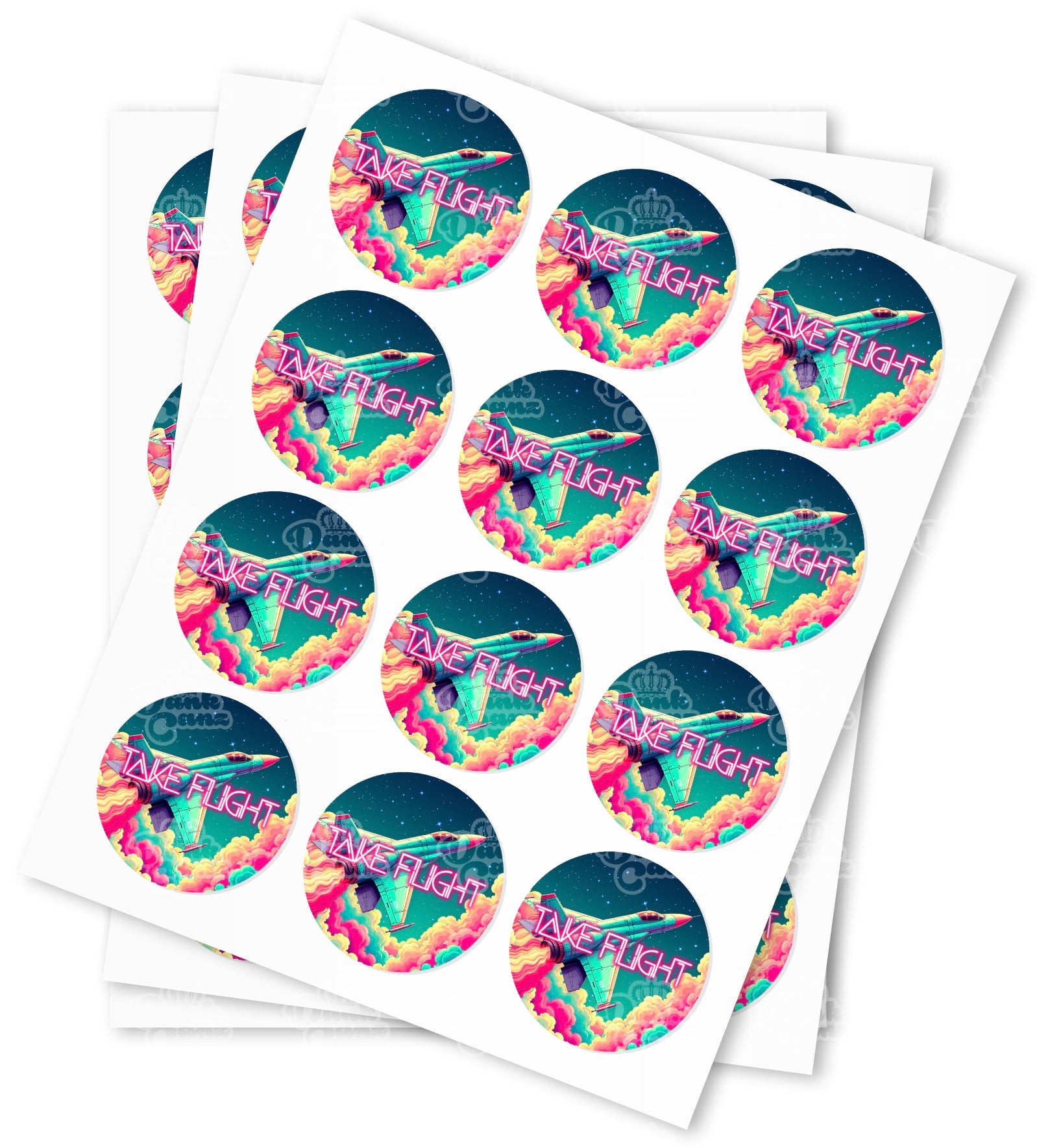 Take Flight Strain Stickers - DC Packaging Custom Cannabis Packaging