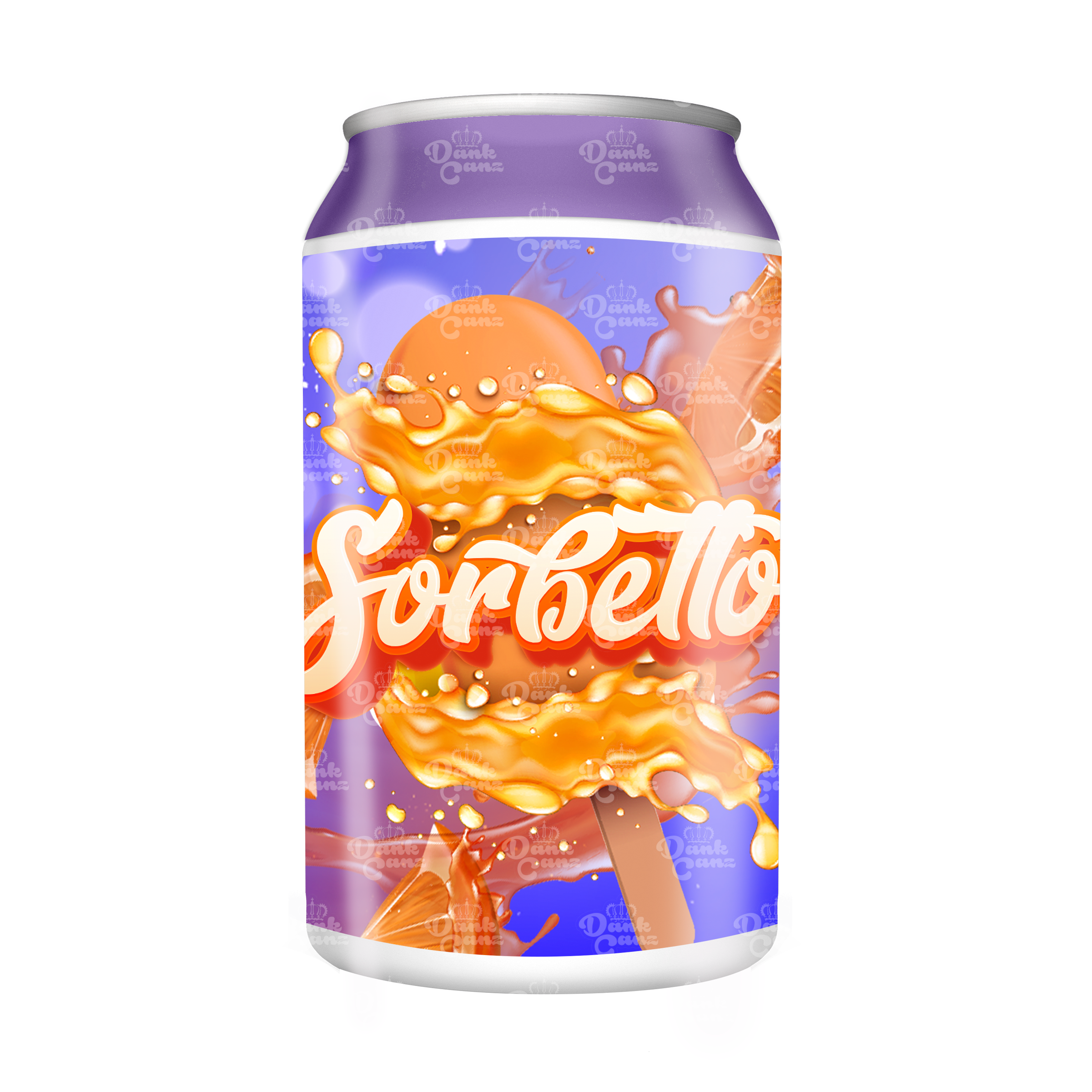 Sorbetto 3.5g Plastic Soda Cans - DC Packaging Custom Cannabis Packaging