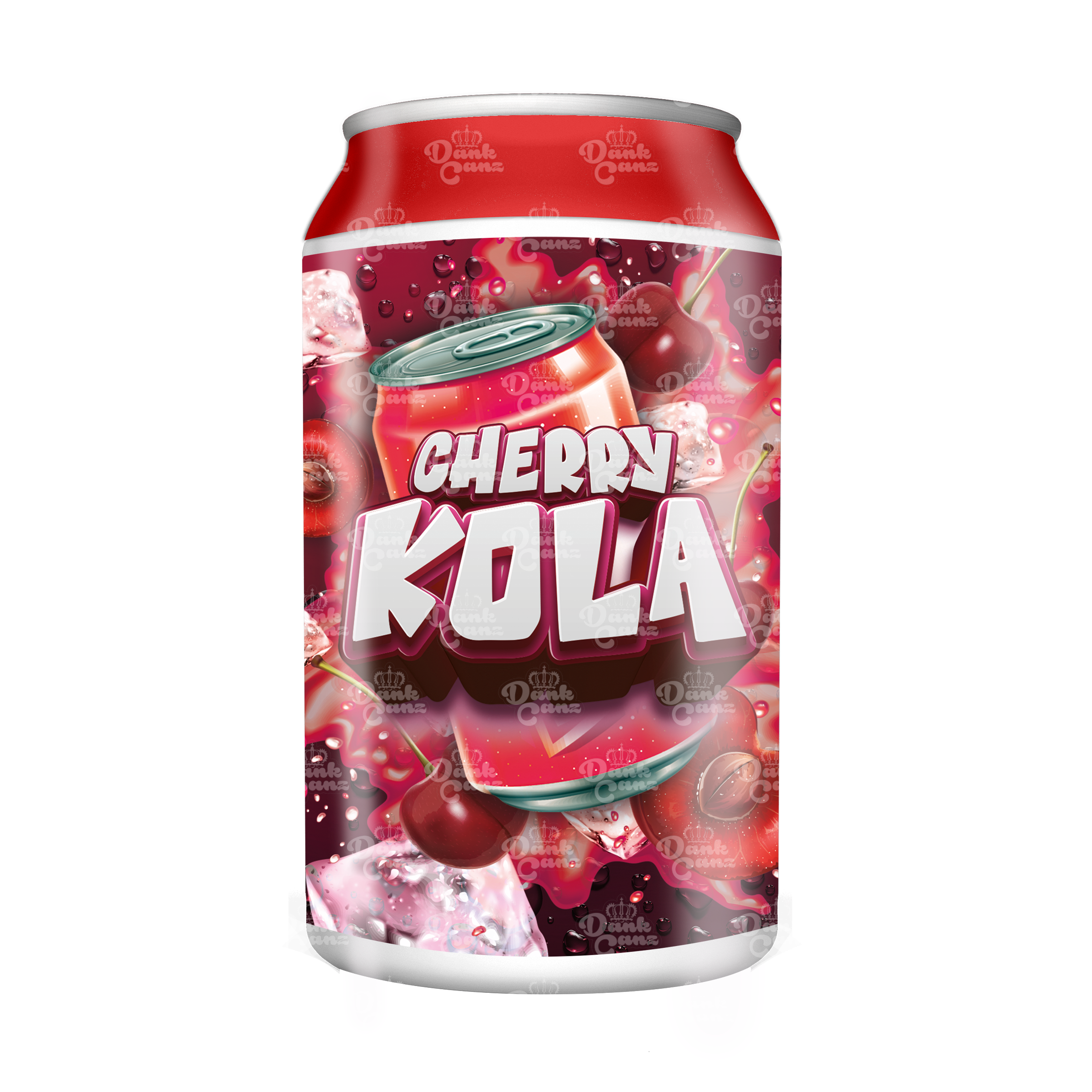 Cherry Kola 3.5g Plastic Soda Cans - DC Packaging Custom Cannabis Packaging