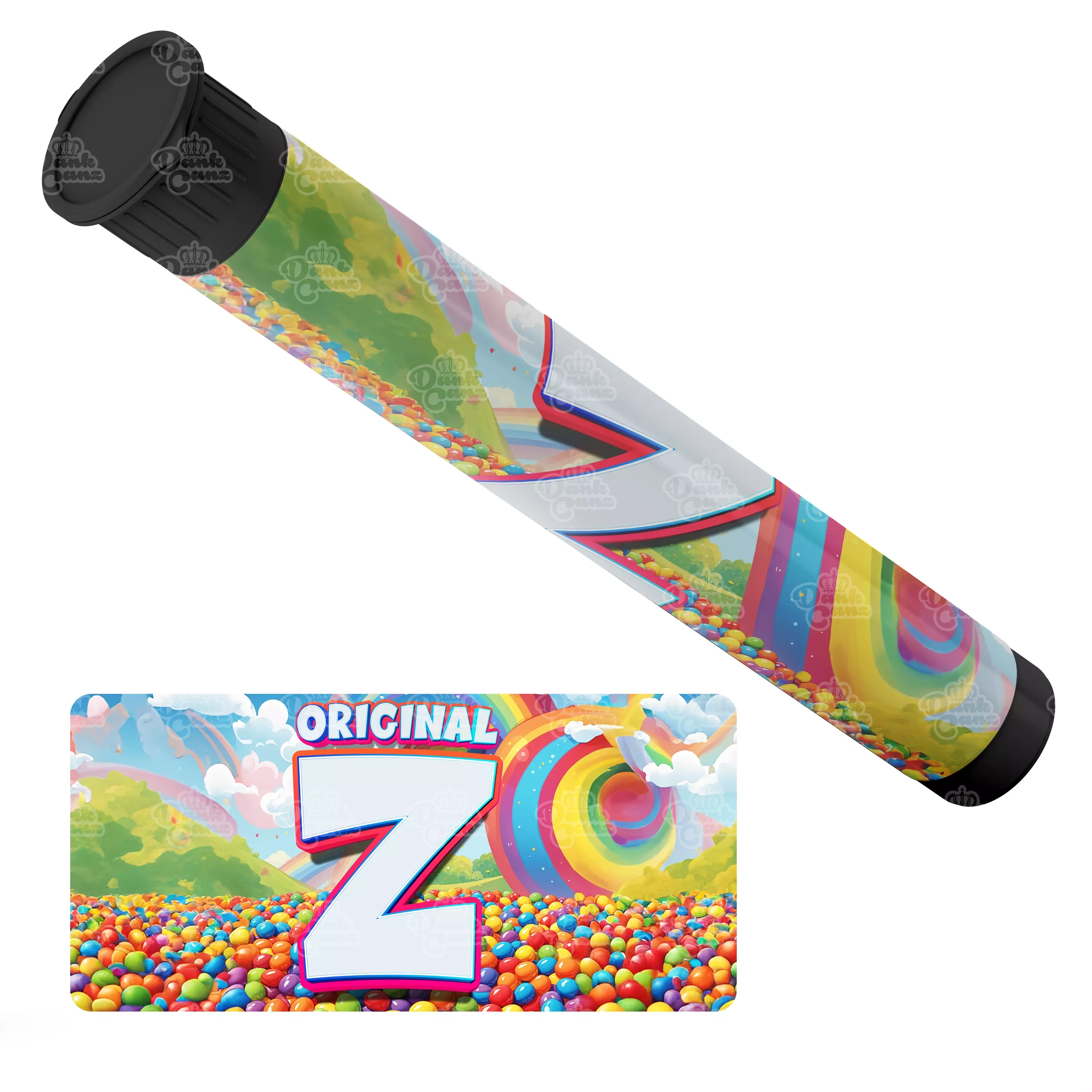 Original Z Pre Roll Tubes - Labelled - DC Packaging Custom Cannabis Packaging
