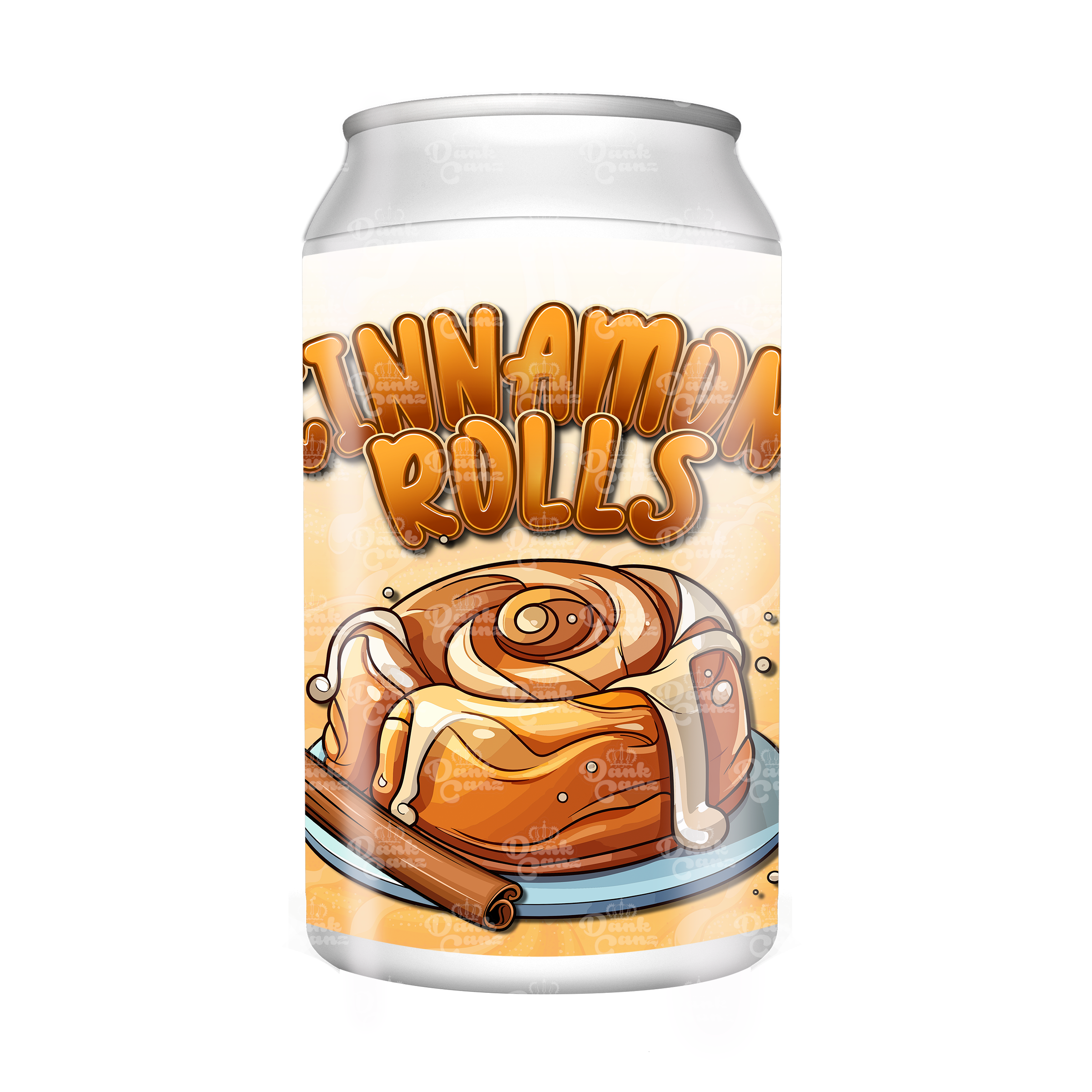 Cinnamon Rolls 3.5g Plastic Soda Cans - DC Packaging Custom Cannabis Packaging