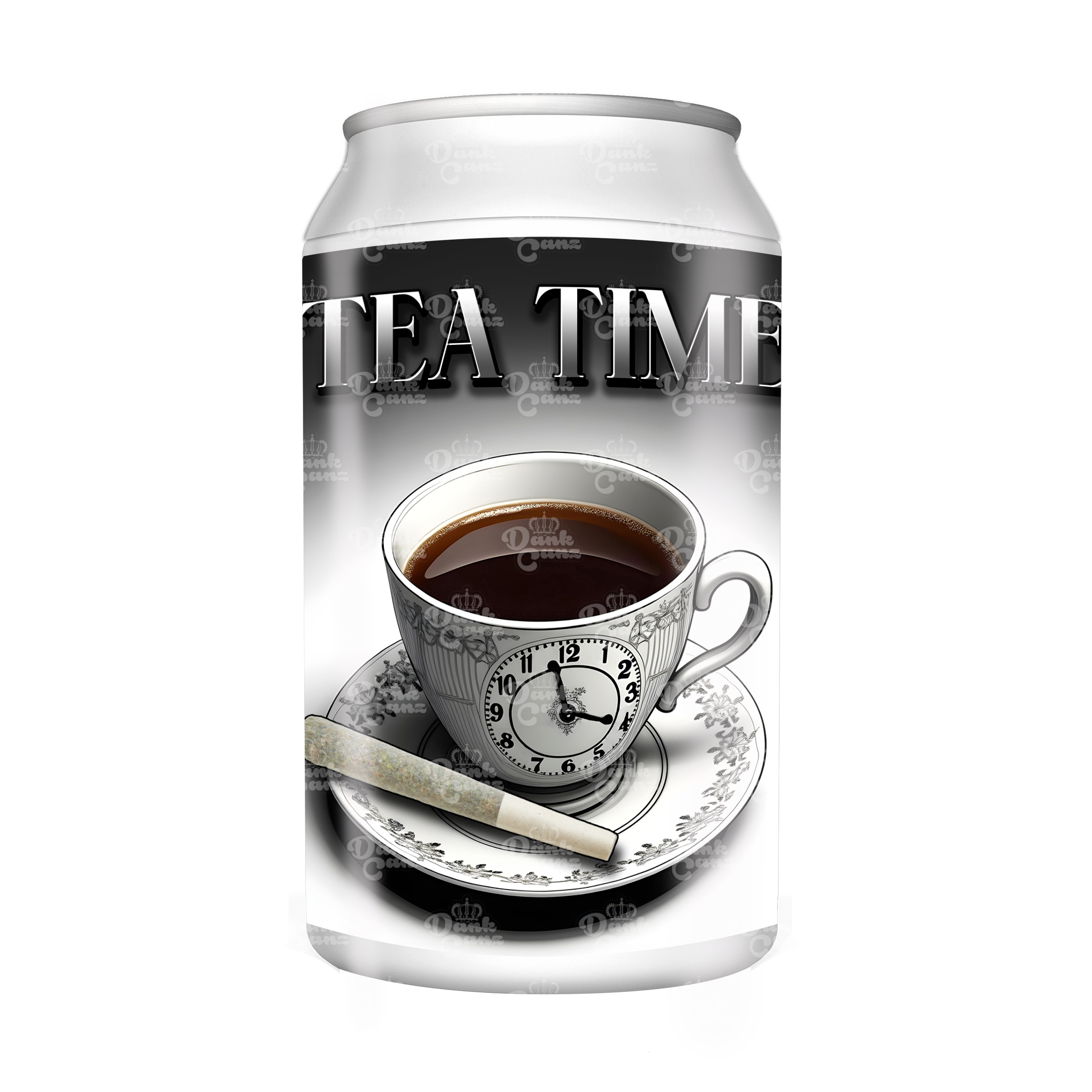 Tea Time 3.5g Plastic Soda Cans - DC Packaging Custom Cannabis Packaging