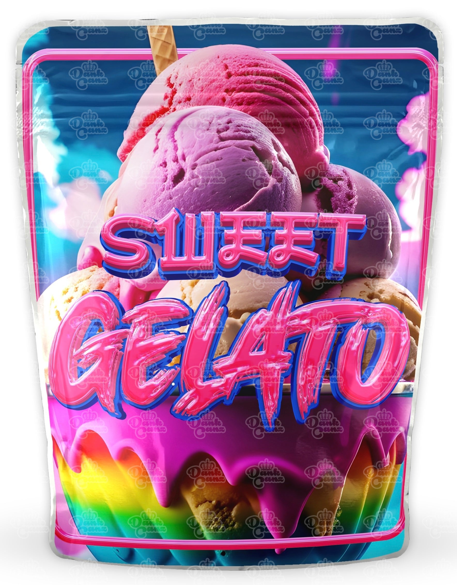 Sweet Gelato Mylar Bags - DC Packaging Custom Cannabis Packaging