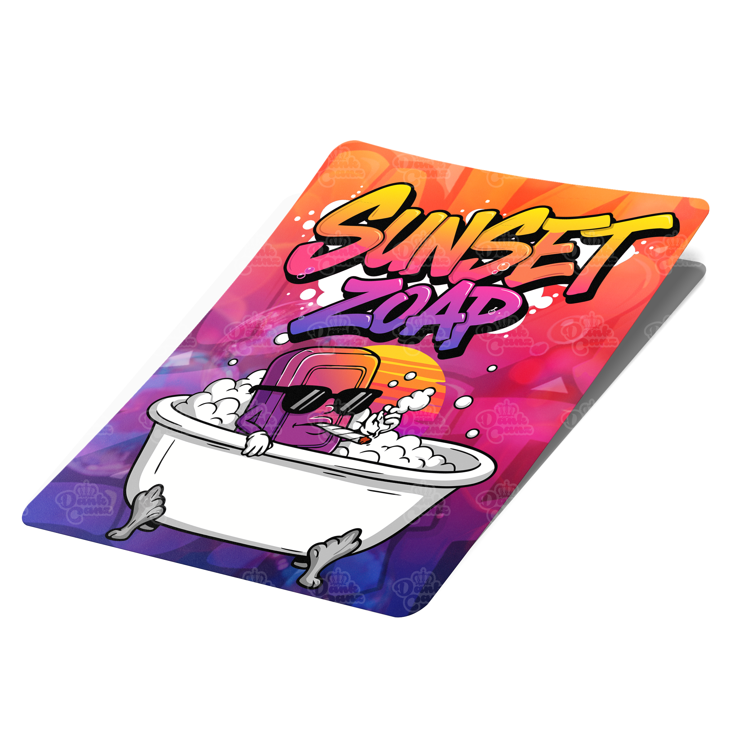 Sunset Zoap Mylar Bag Labels - Labels only - DC Packaging Custom Cannabis Packaging