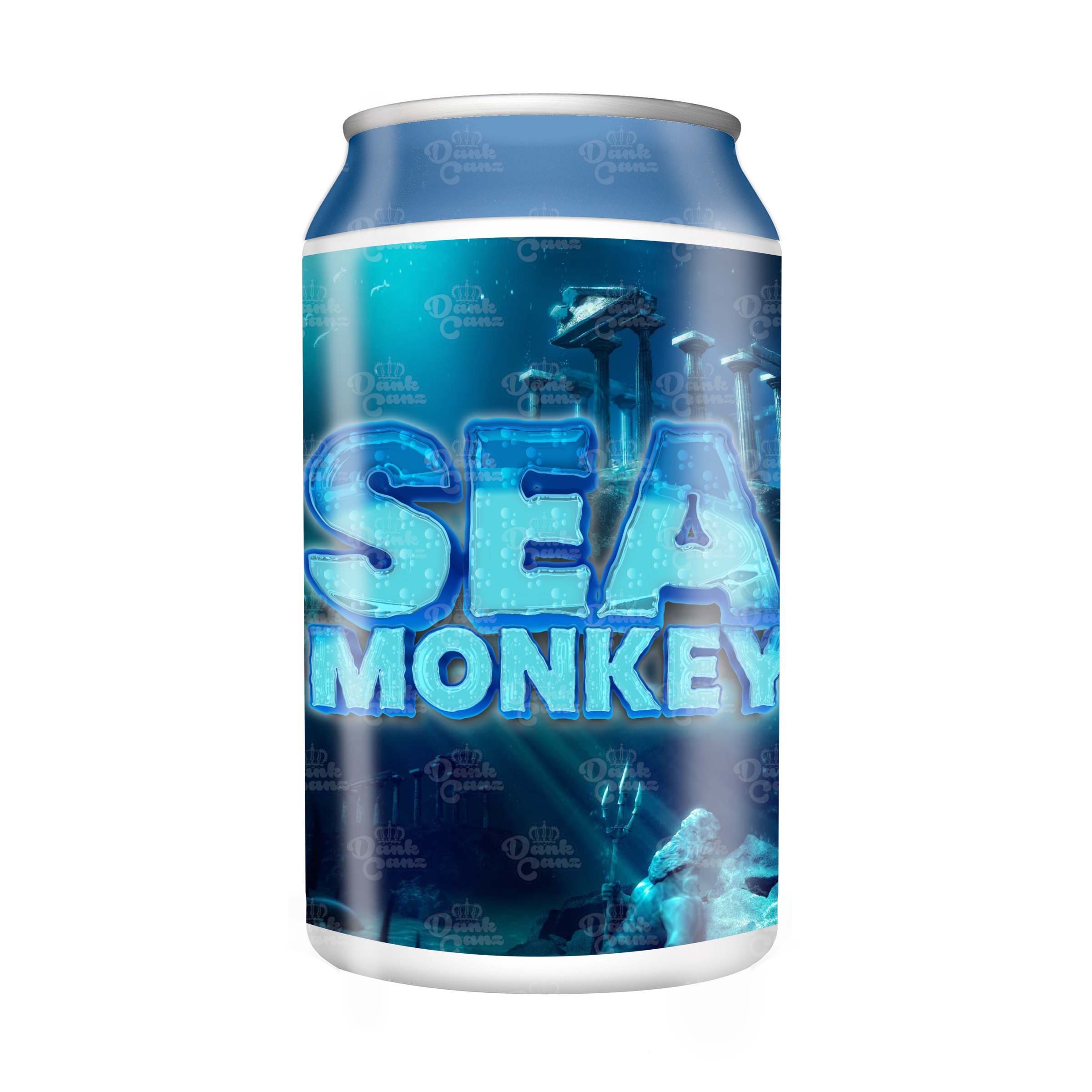 Sea Monkey 3.5g Plastic Soda Cans - DC Packaging Custom Cannabis Packaging