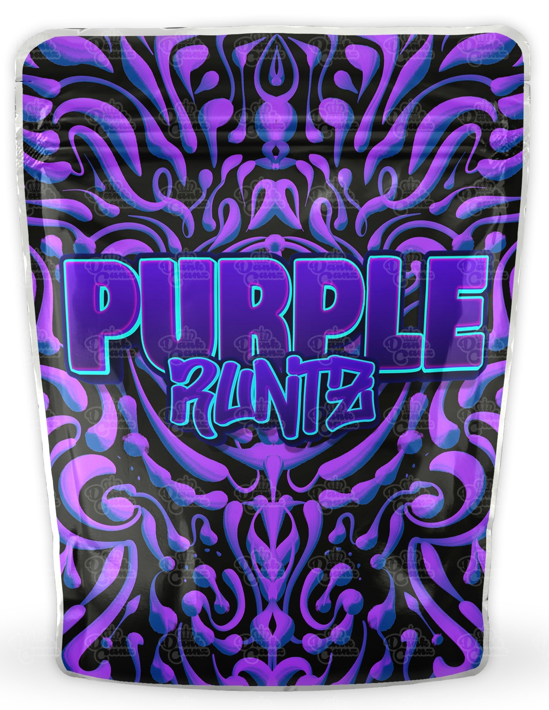 Purple Runtz Mylar Bags - DC Packaging Custom Cannabis Packaging