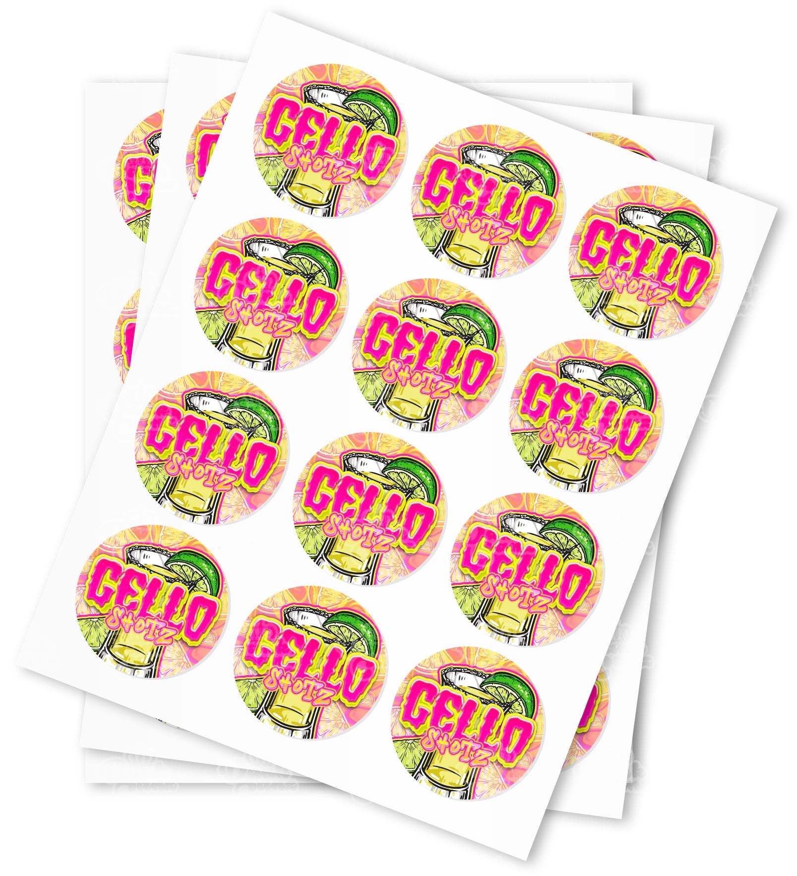 Gello Shotz Strain Stickers - DC Packaging Custom Cannabis Packaging