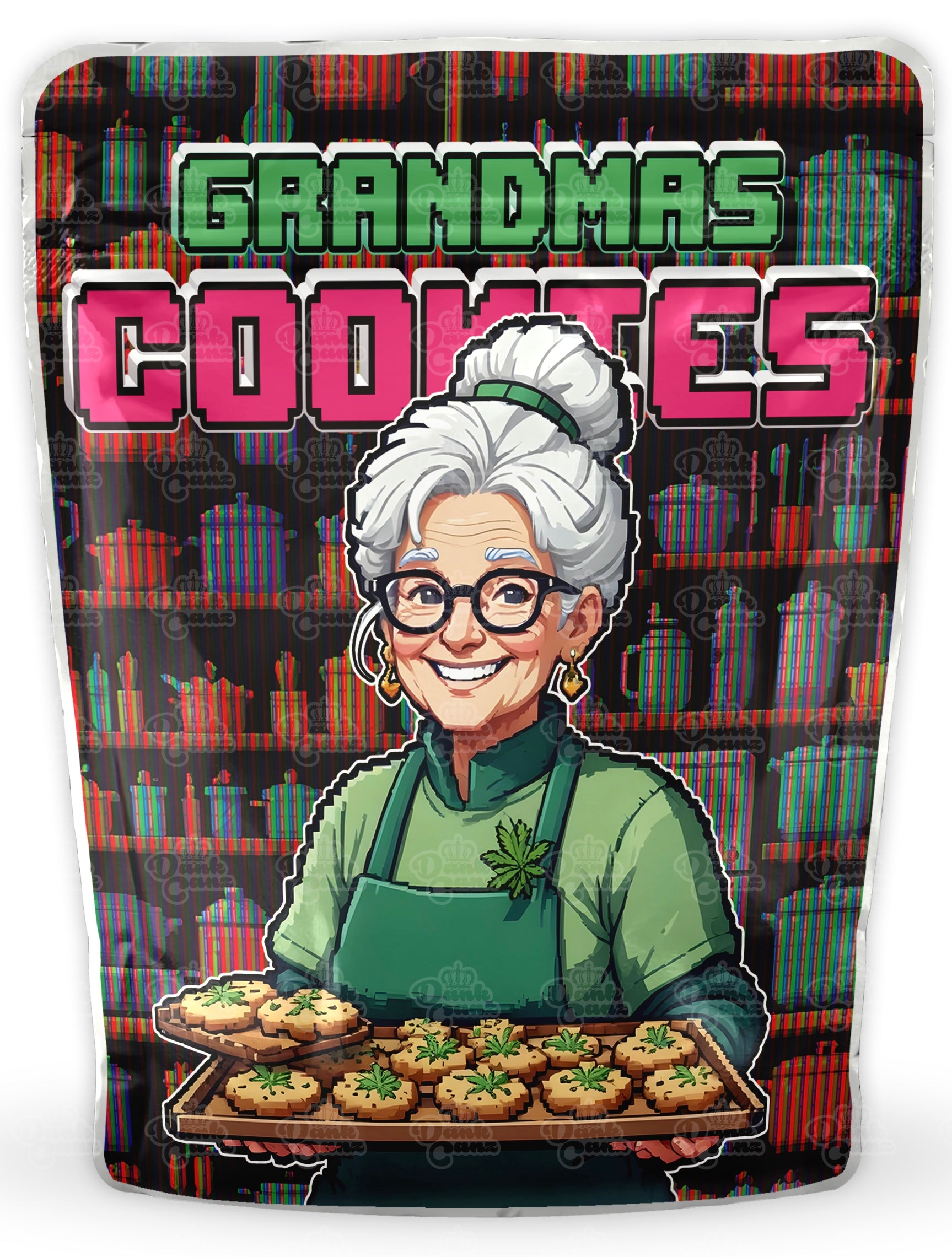 Grandmas Cookies Mylar Bags - DC Packaging Custom Cannabis Packaging