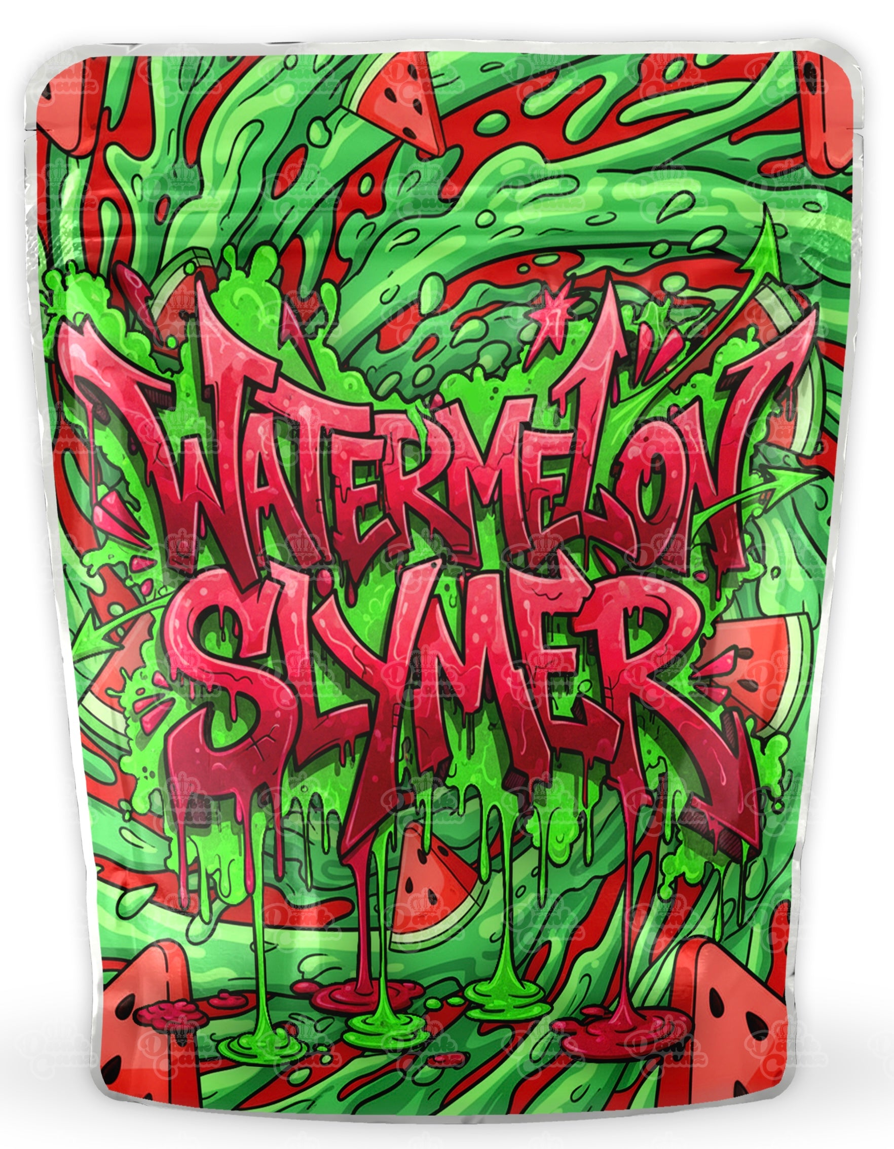 Watermelon Slymer Mylar Bags - DC Packaging Custom Cannabis Packaging