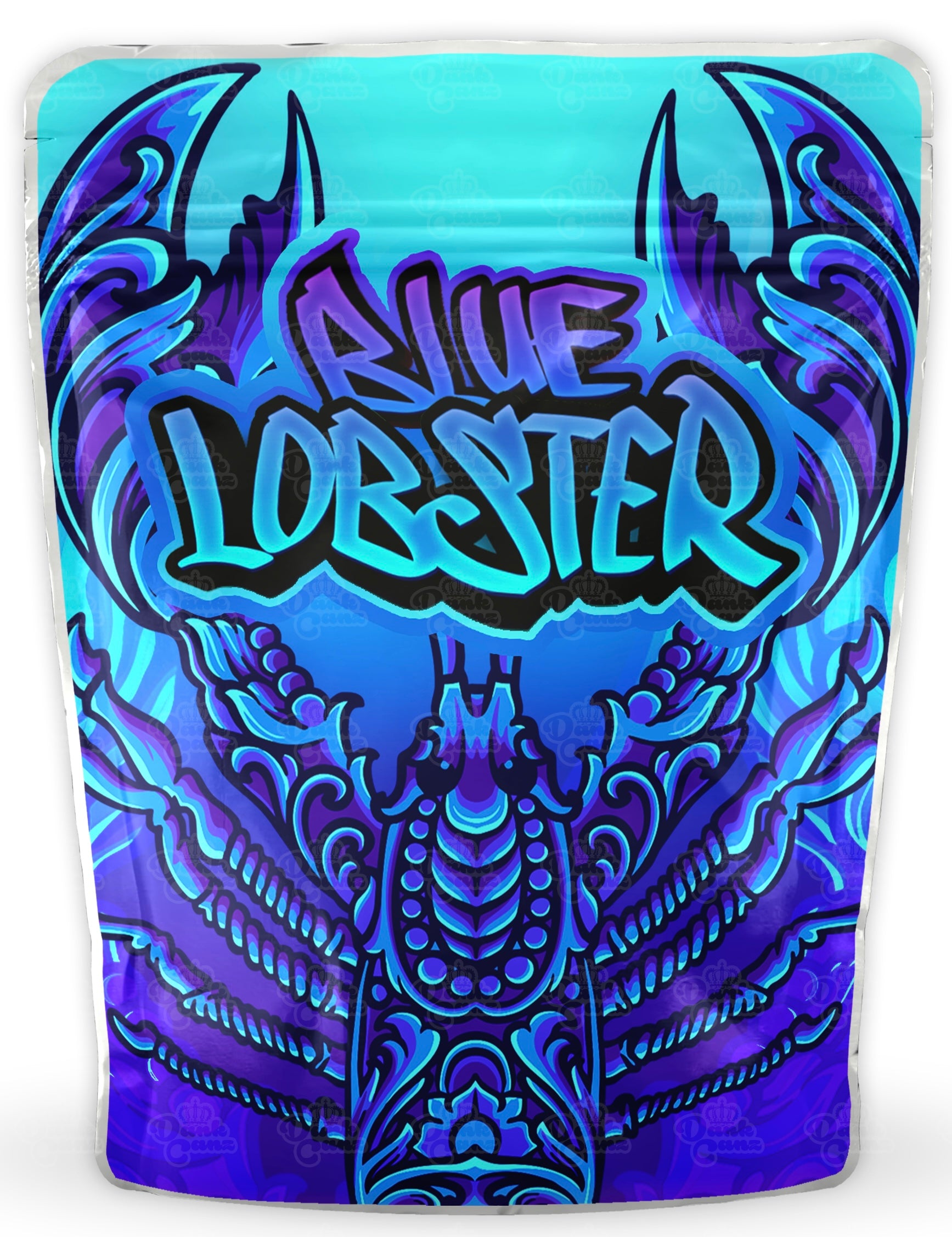 Blue Lobster Mylar Bags - DC Packaging Custom Cannabis Packaging