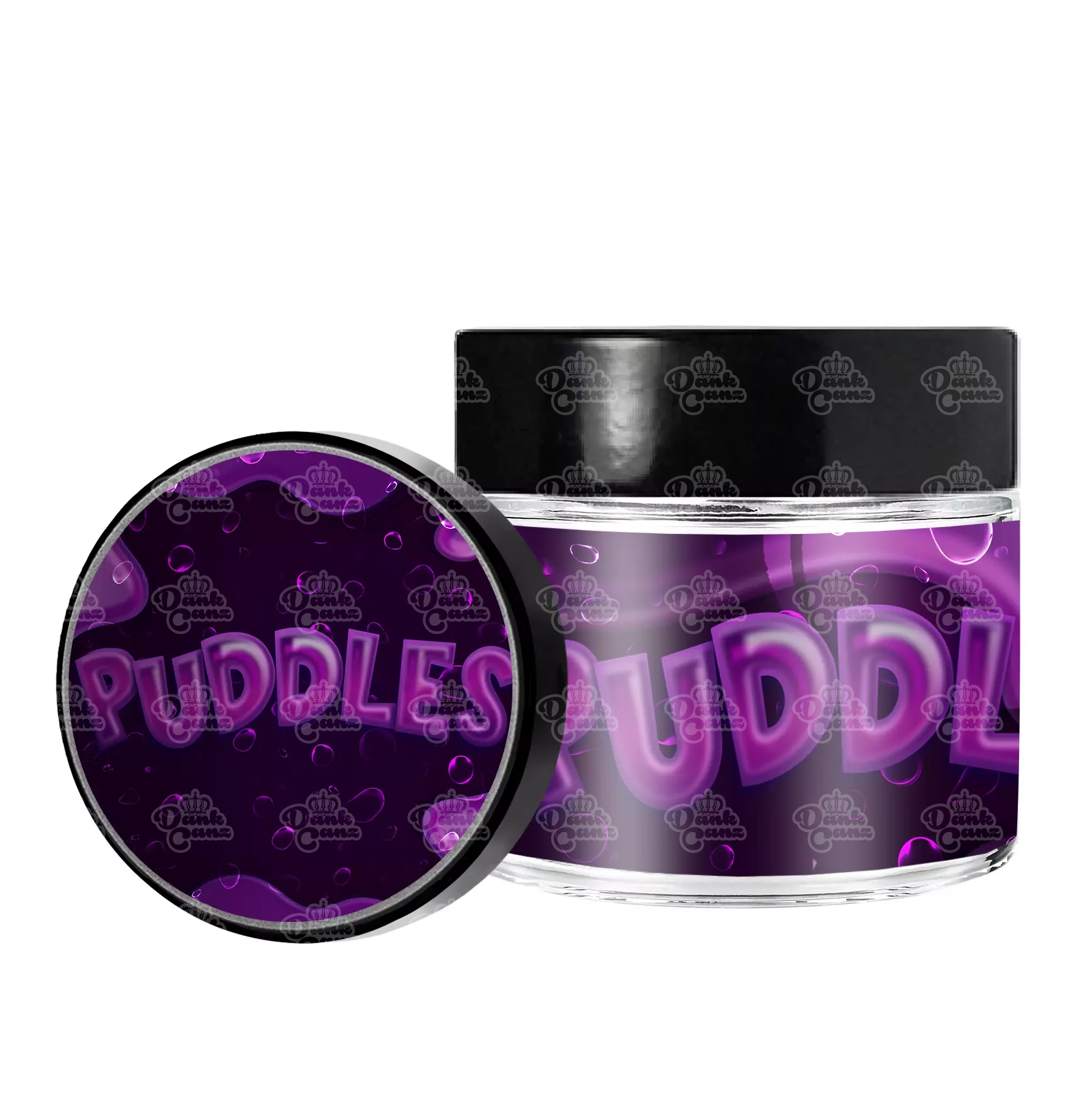 Puddles 3.5g/60ml Glass Jars - Labelled - DC Packaging Custom Cannabis Packaging