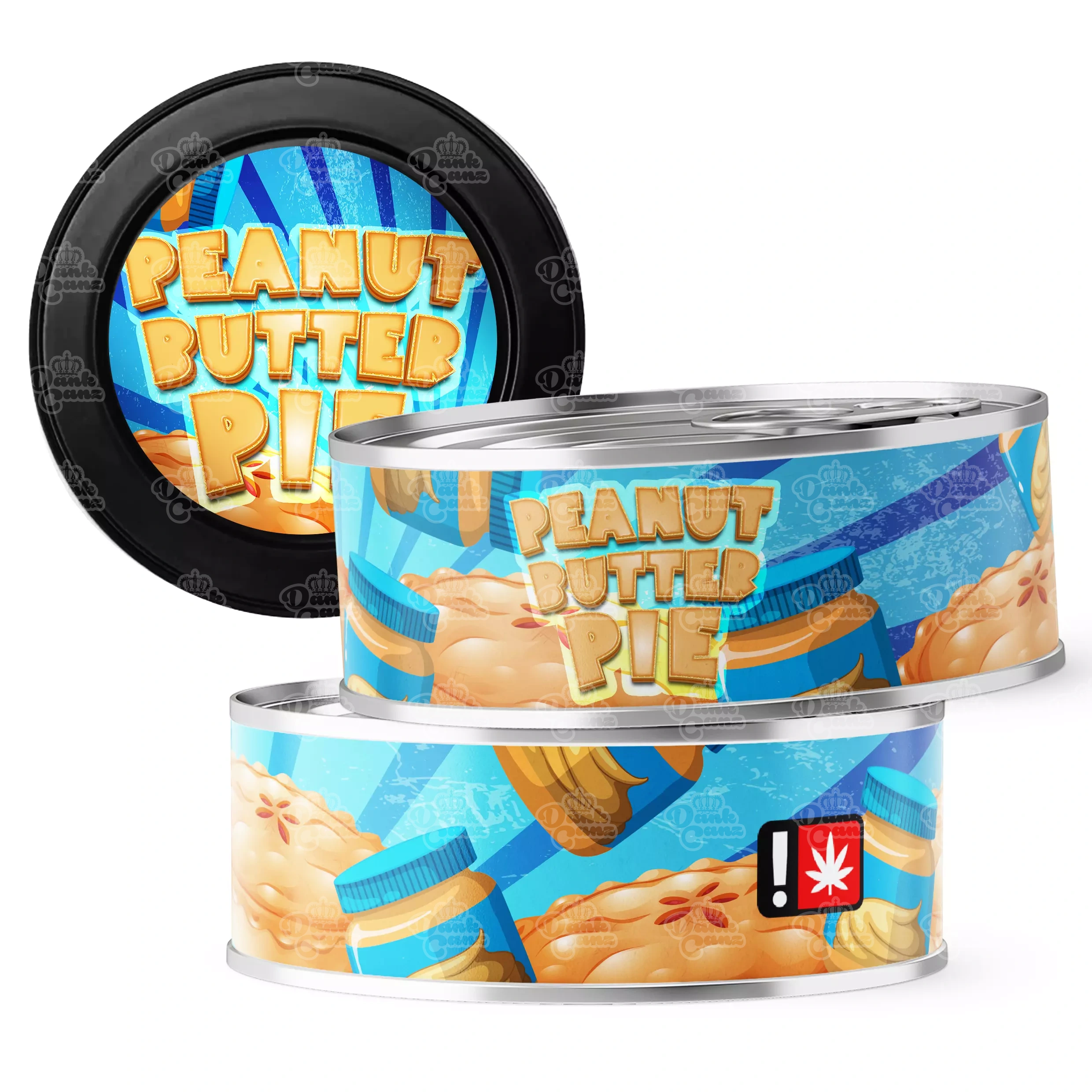 Peanut Butter Pie 3.5g Self Seal Tins - DC Packaging Custom Cannabis Packaging
