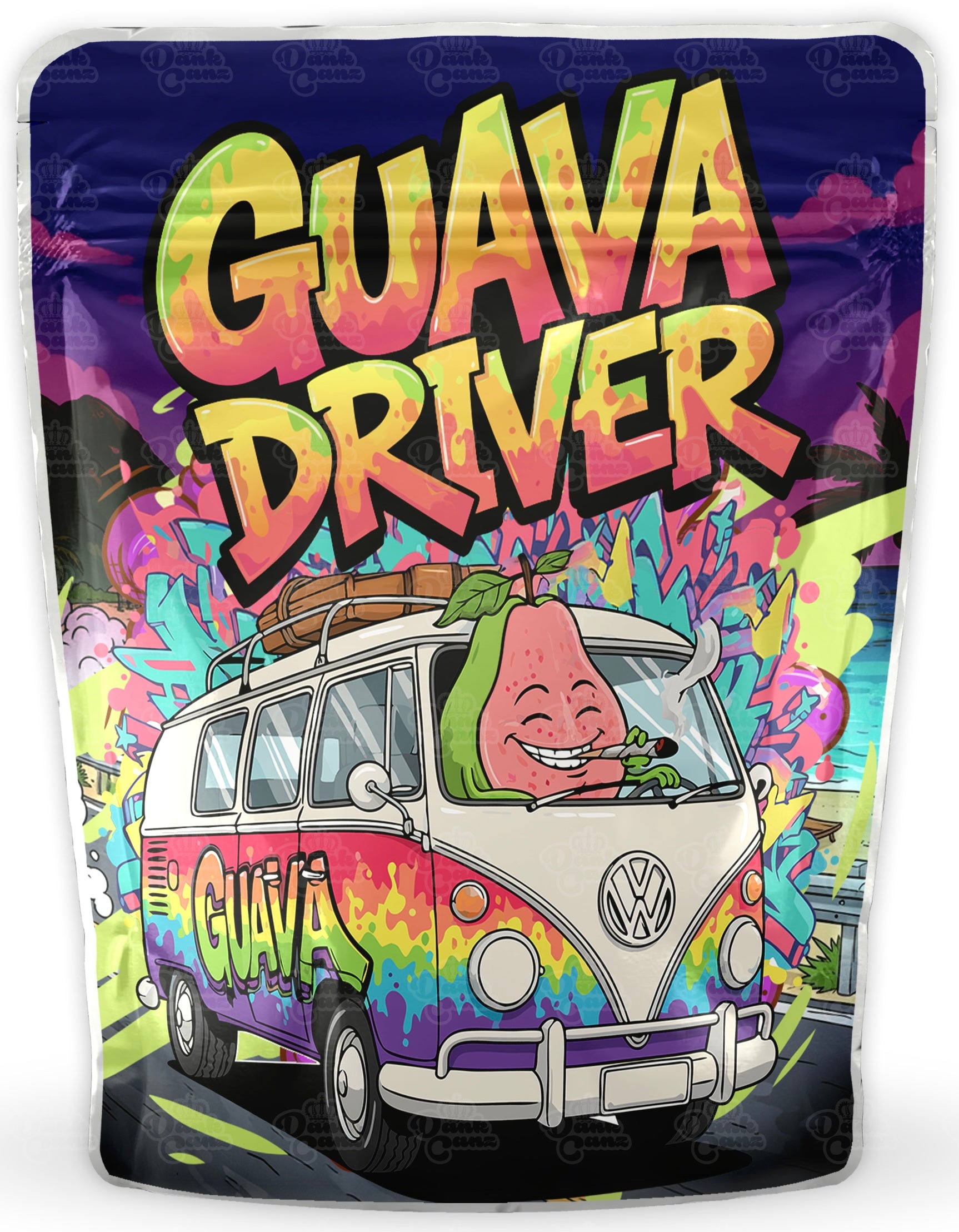 Guava Driver Mylar Bags - DC Packaging Custom Cannabis Packaging