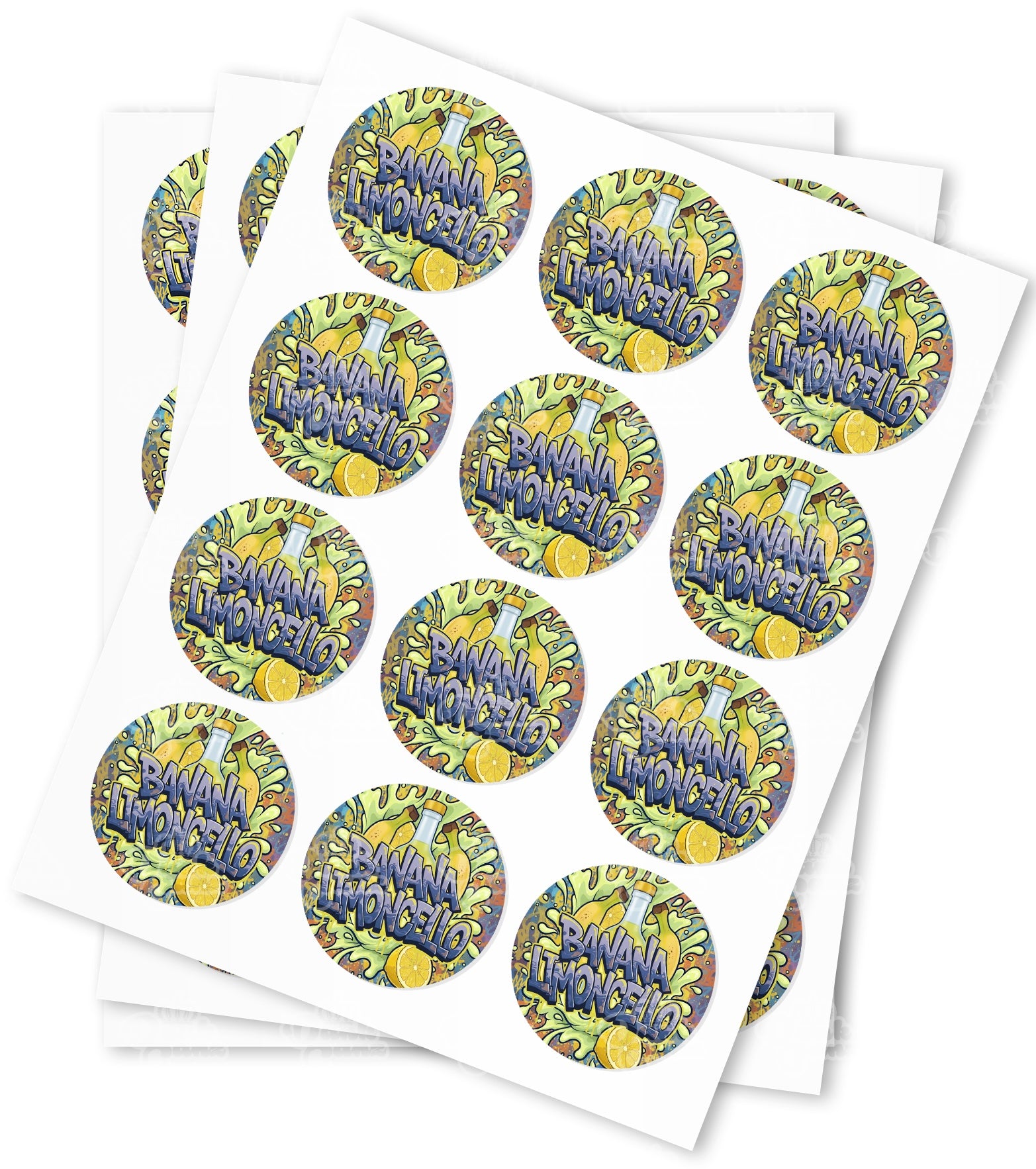 Banana Limoncella Strain Stickers - DC Packaging Custom Cannabis Packaging